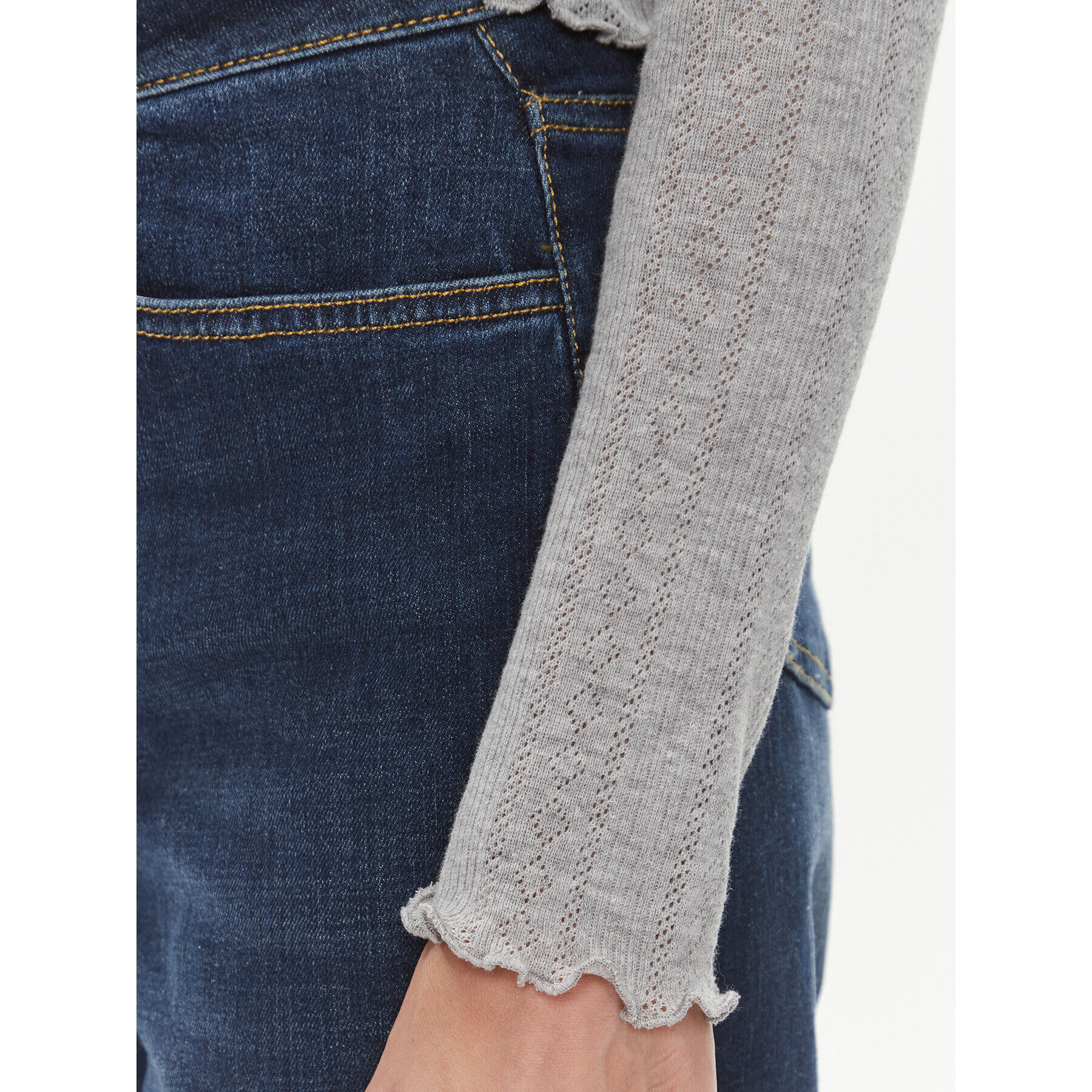 Noisy May Блуза Judy 27030919 Сив Slim Fit - Pepit.bg