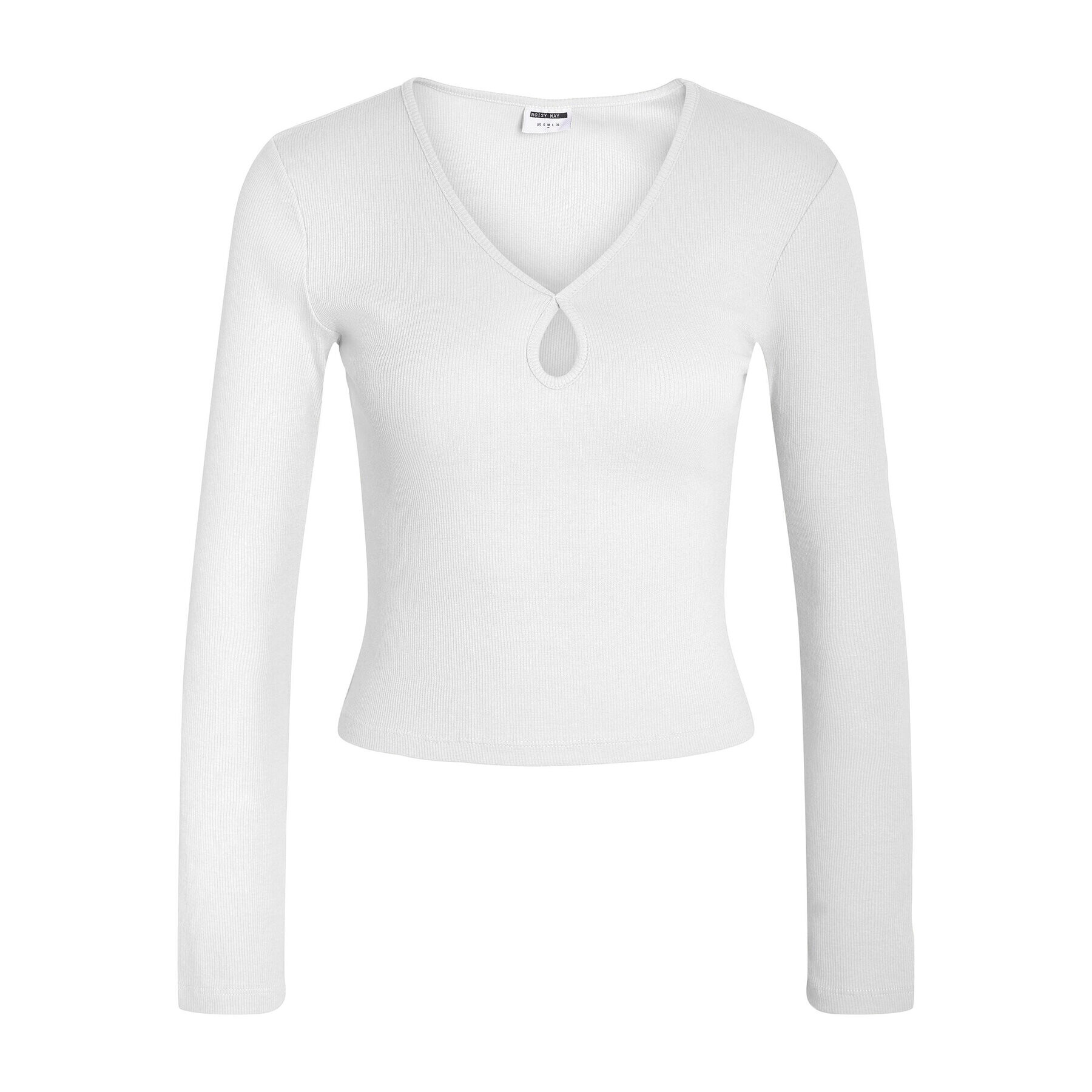 Noisy May Блуза Maya 27026248 Бял Slim Fit - Pepit.bg