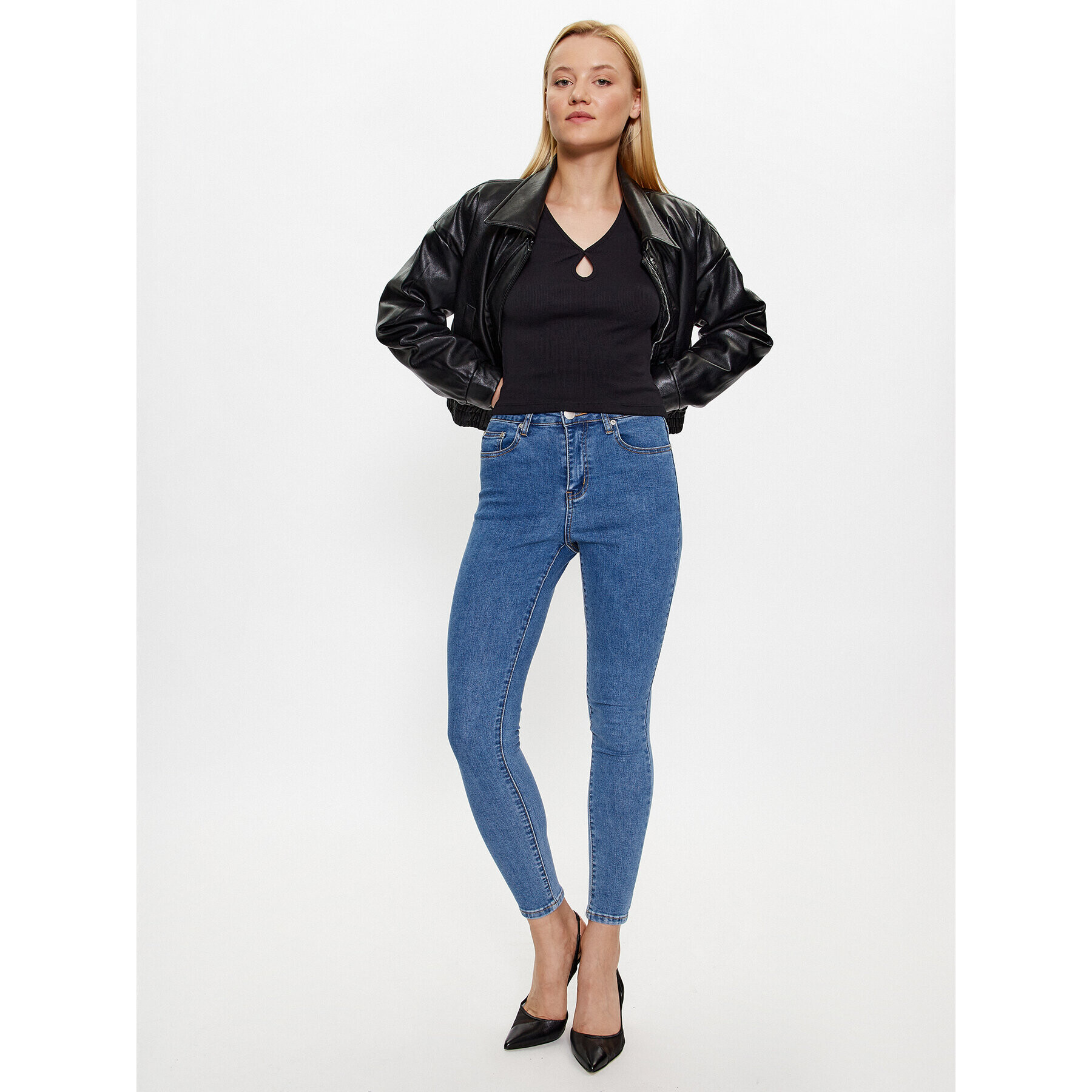 Noisy May Блуза Maya 27026248 Черен Slim Fit - Pepit.bg