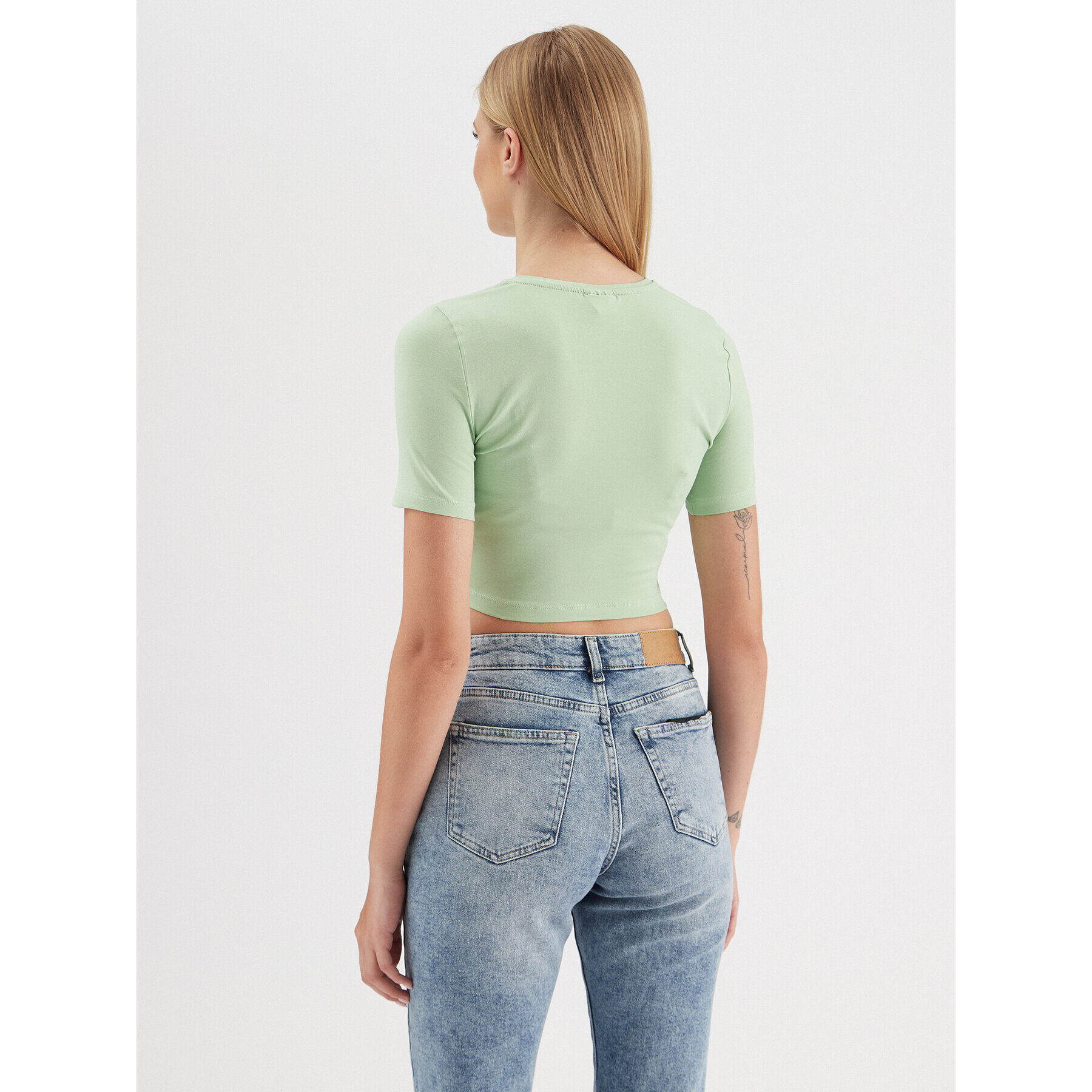 Noisy May Блуза Twiggi 27023846 Зелен Slim Fit - Pepit.bg