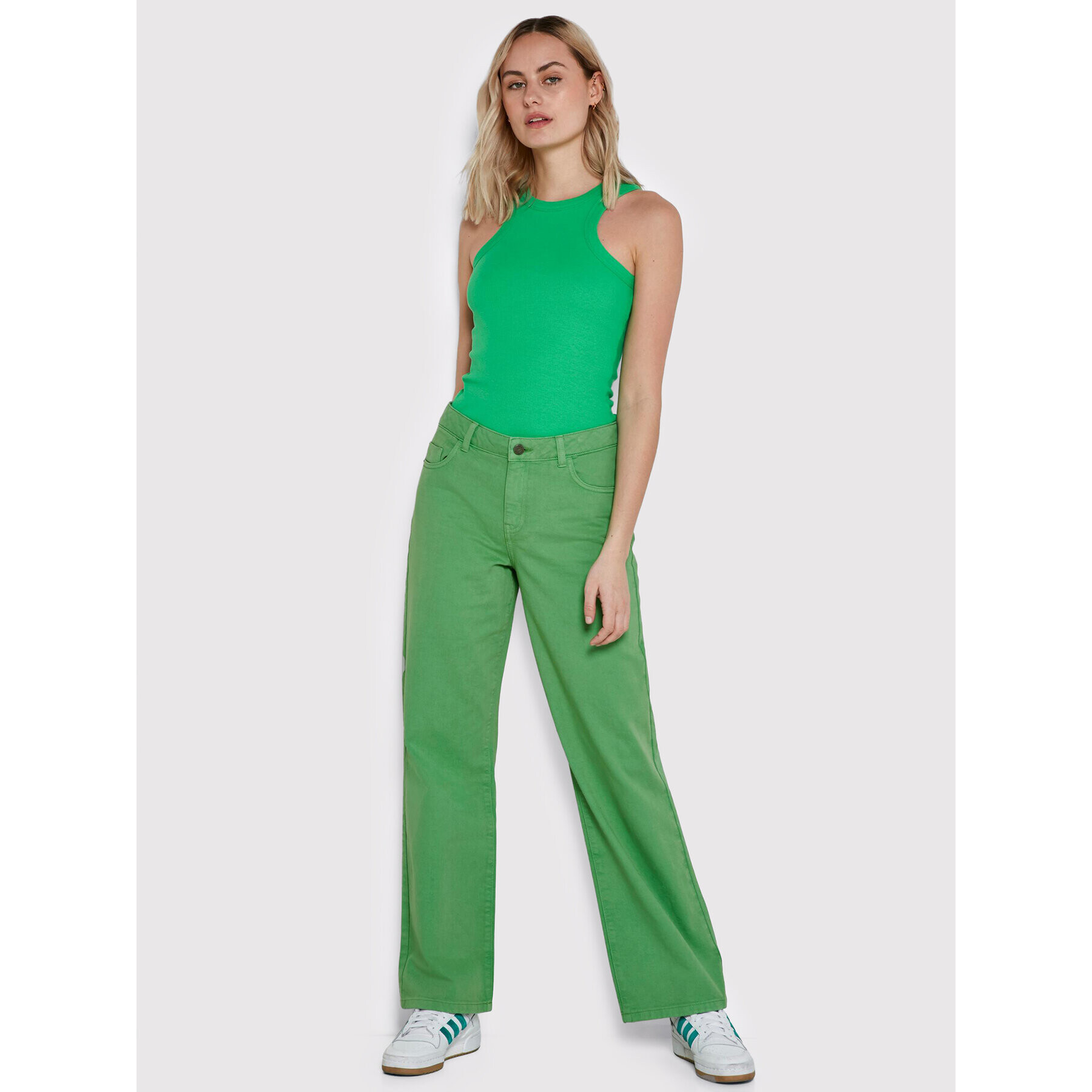 Noisy May Дънки Amanda 27020823 Зелен Regular Fit - Pepit.bg