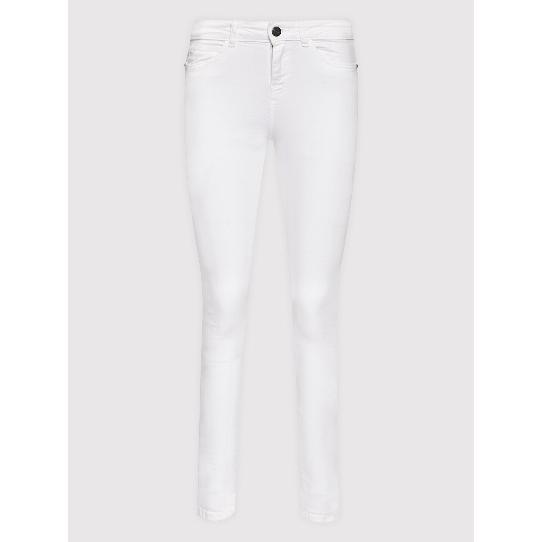 Noisy May Дънки Lucy 27015674 Бял Skinny Fit - Pepit.bg