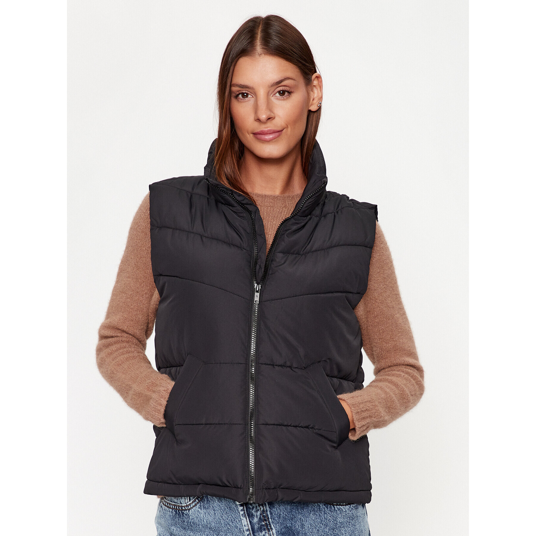 Noisy May Елек Dalcon 27027287 Черен Regular Fit - Pepit.bg