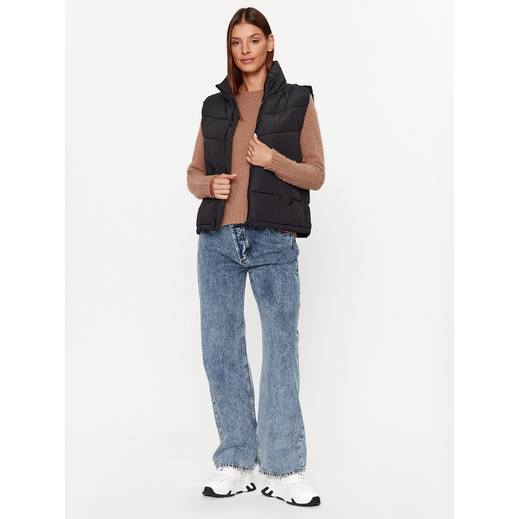Noisy May Елек Dalcon 27027287 Черен Regular Fit - Pepit.bg