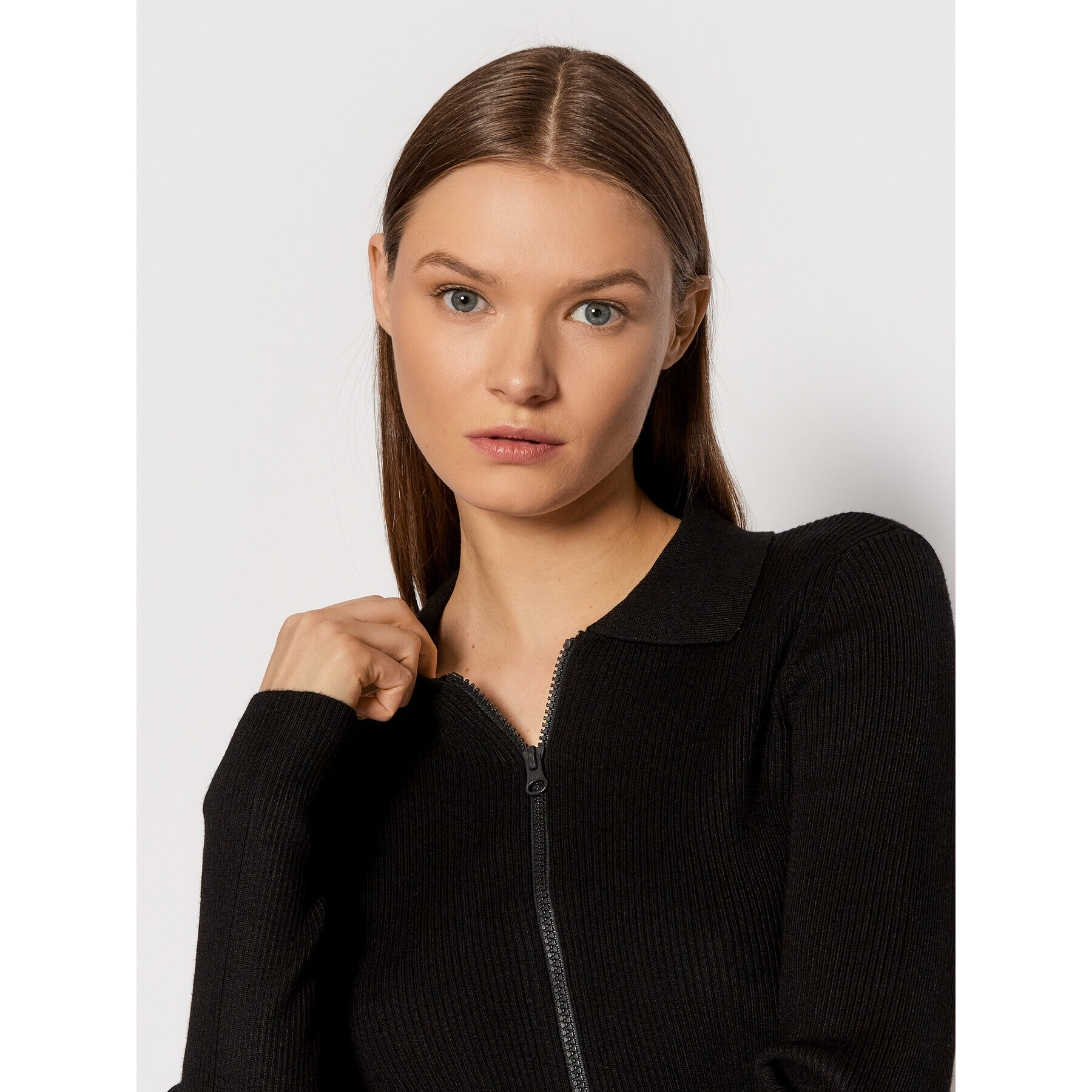 Noisy May Кардиган Pippi 27020310 Черен Slim Fit - Pepit.bg