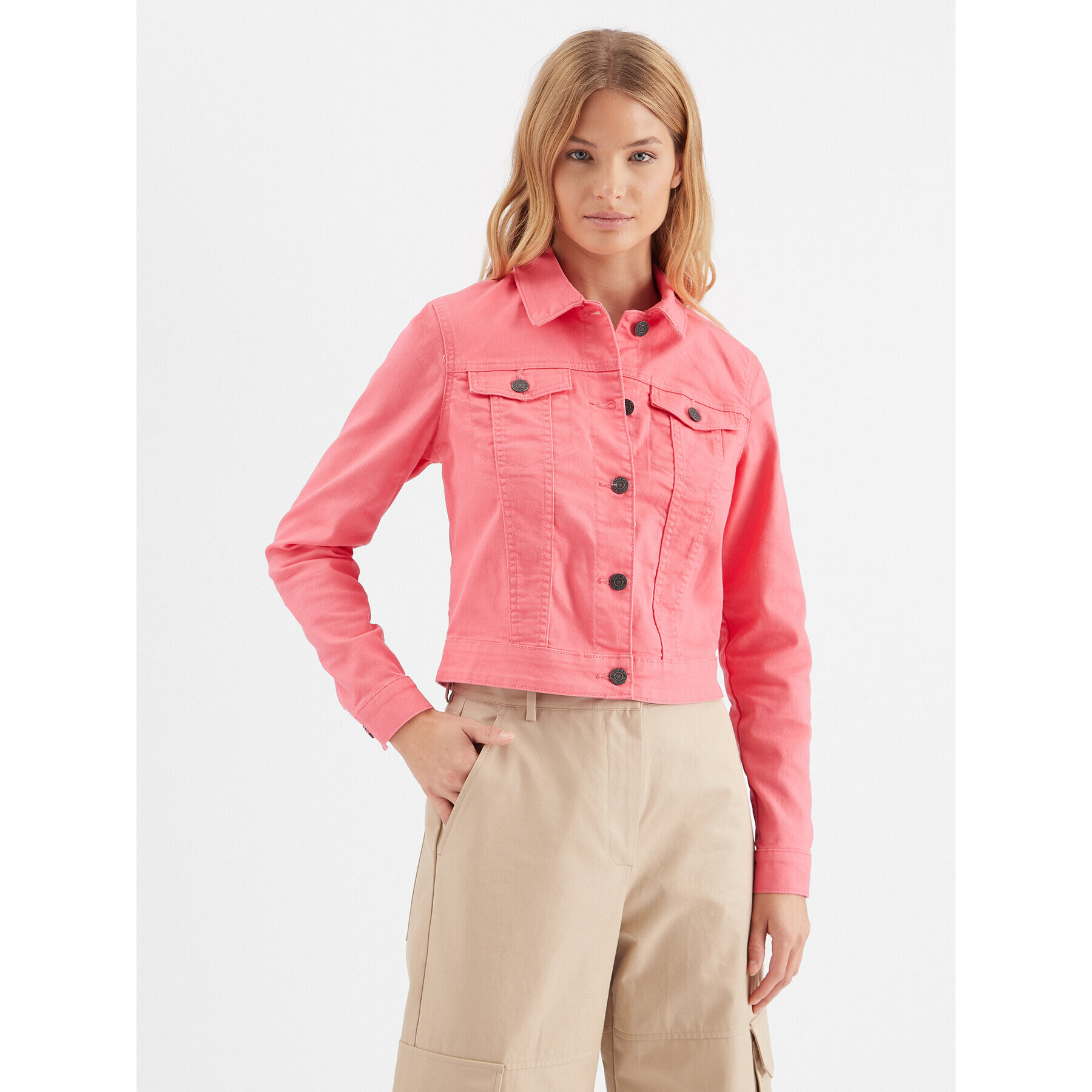 Noisy May Дънково яке Debra 27003411 Розов Regular Fit - Pepit.bg