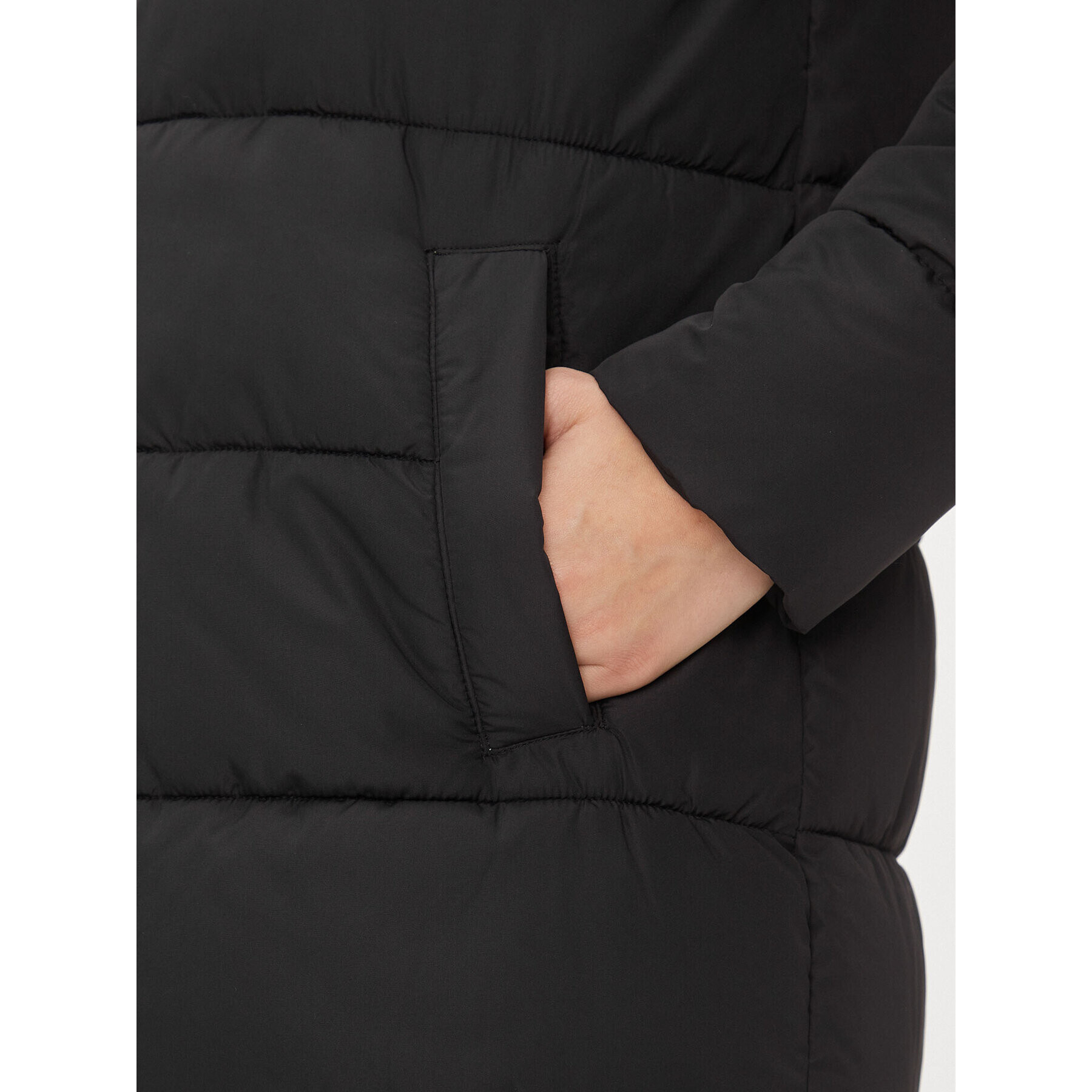 Noisy May Пухено яке 27026538 Черен Regular Fit - Pepit.bg
