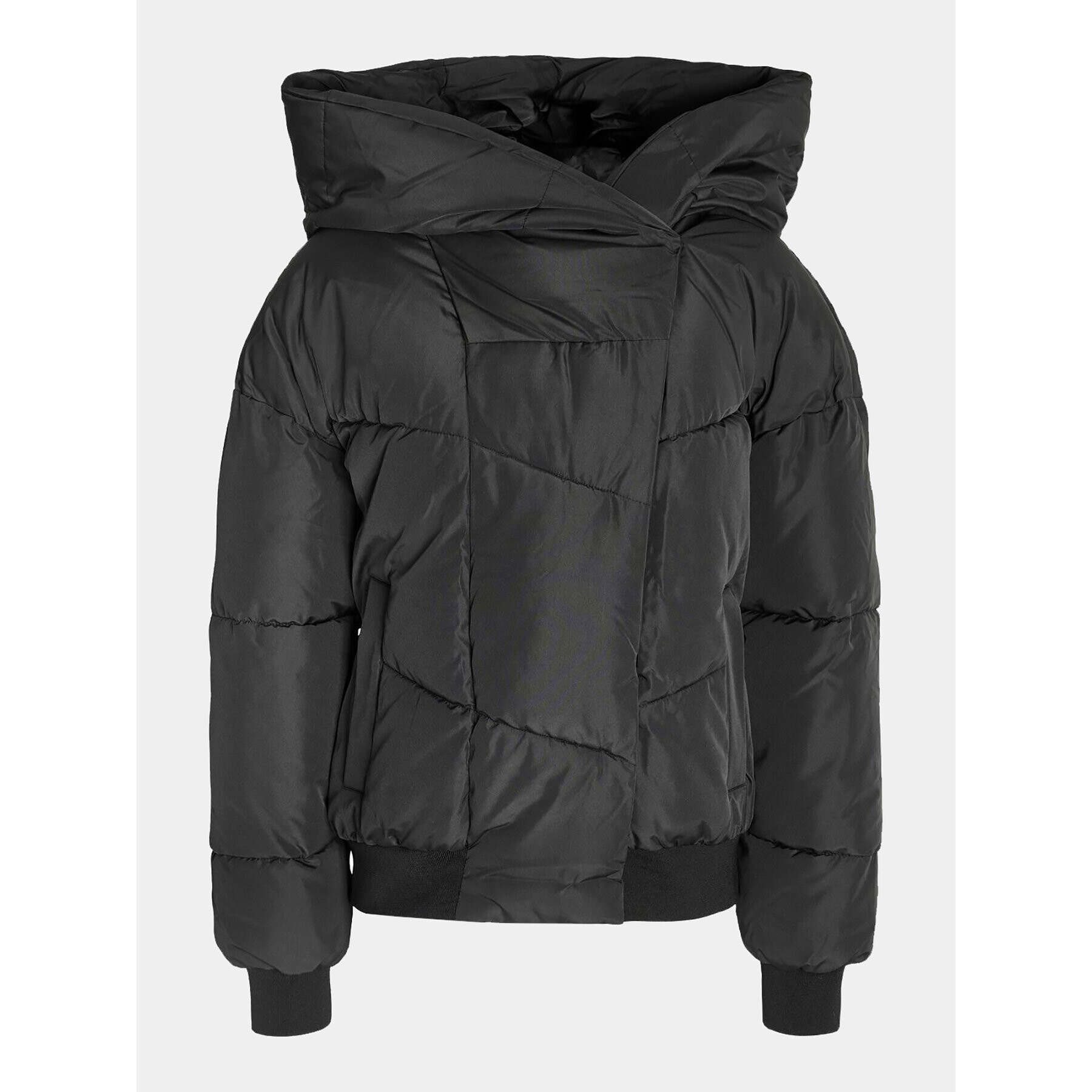Noisy May Пухено яке 27026539 Черен Regular Fit - Pepit.bg