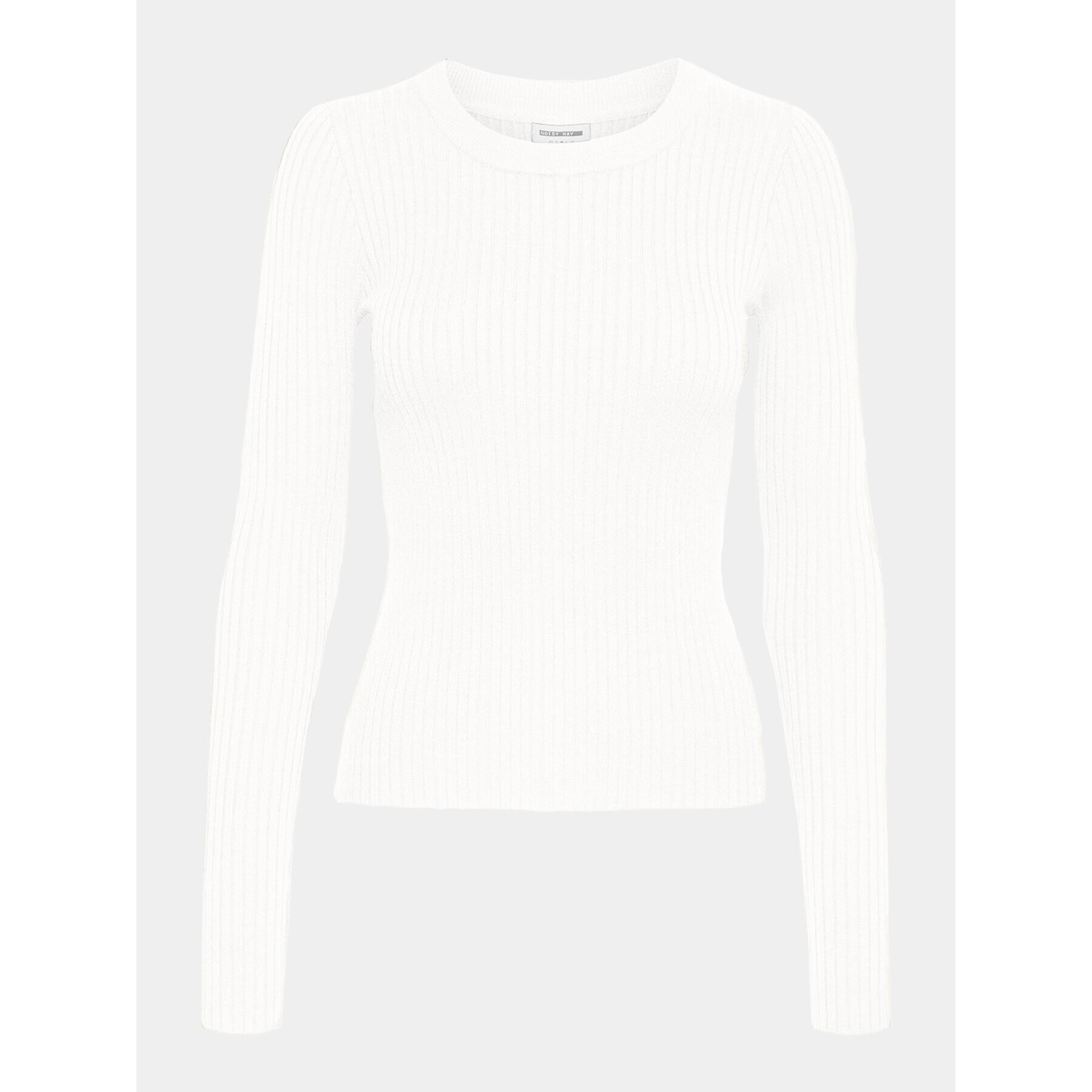 Noisy May Пуловер Ship 27020928 Екрю Slim Fit - Pepit.bg