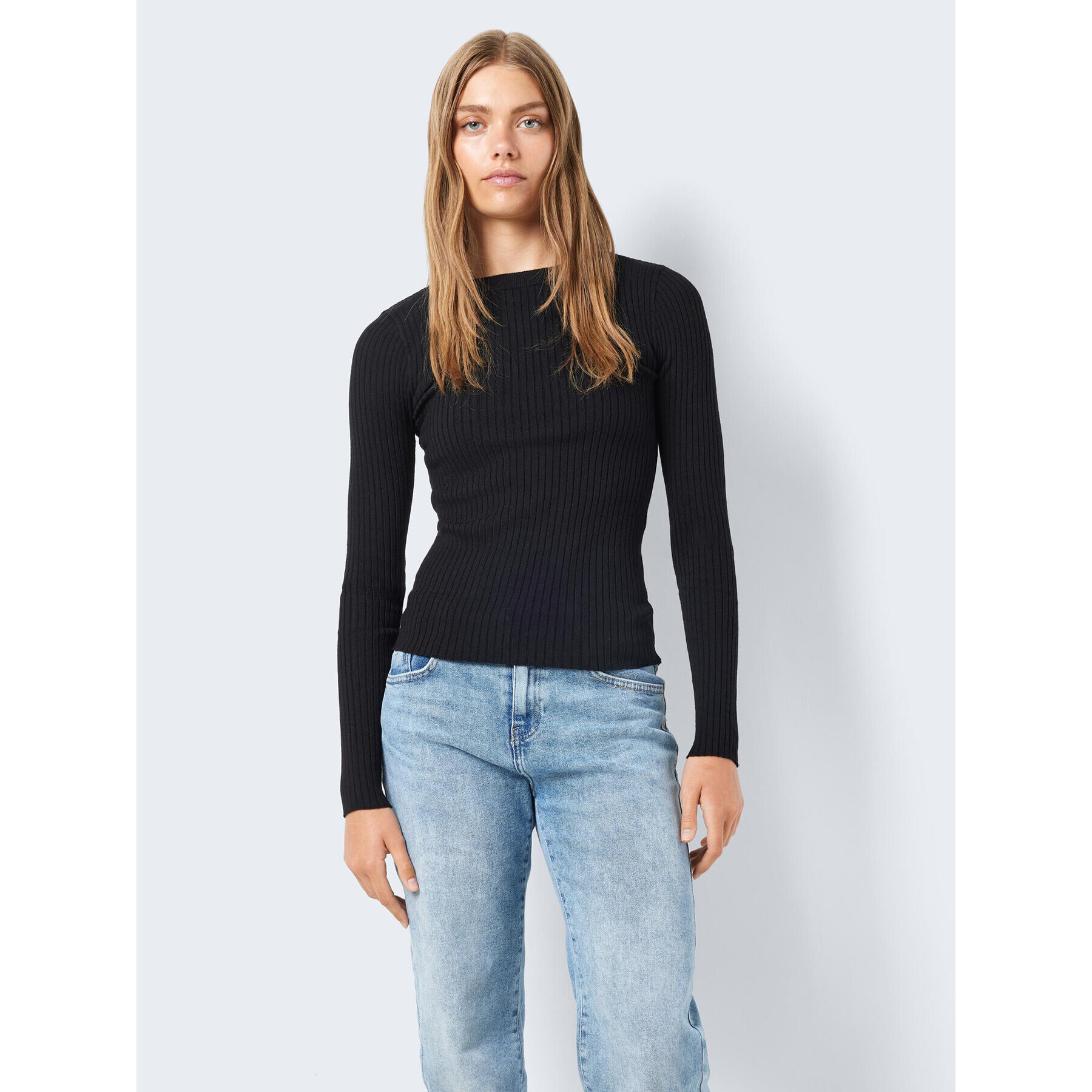 Noisy May Пуловер Ship 27020928 Черен Slim Fit - Pepit.bg