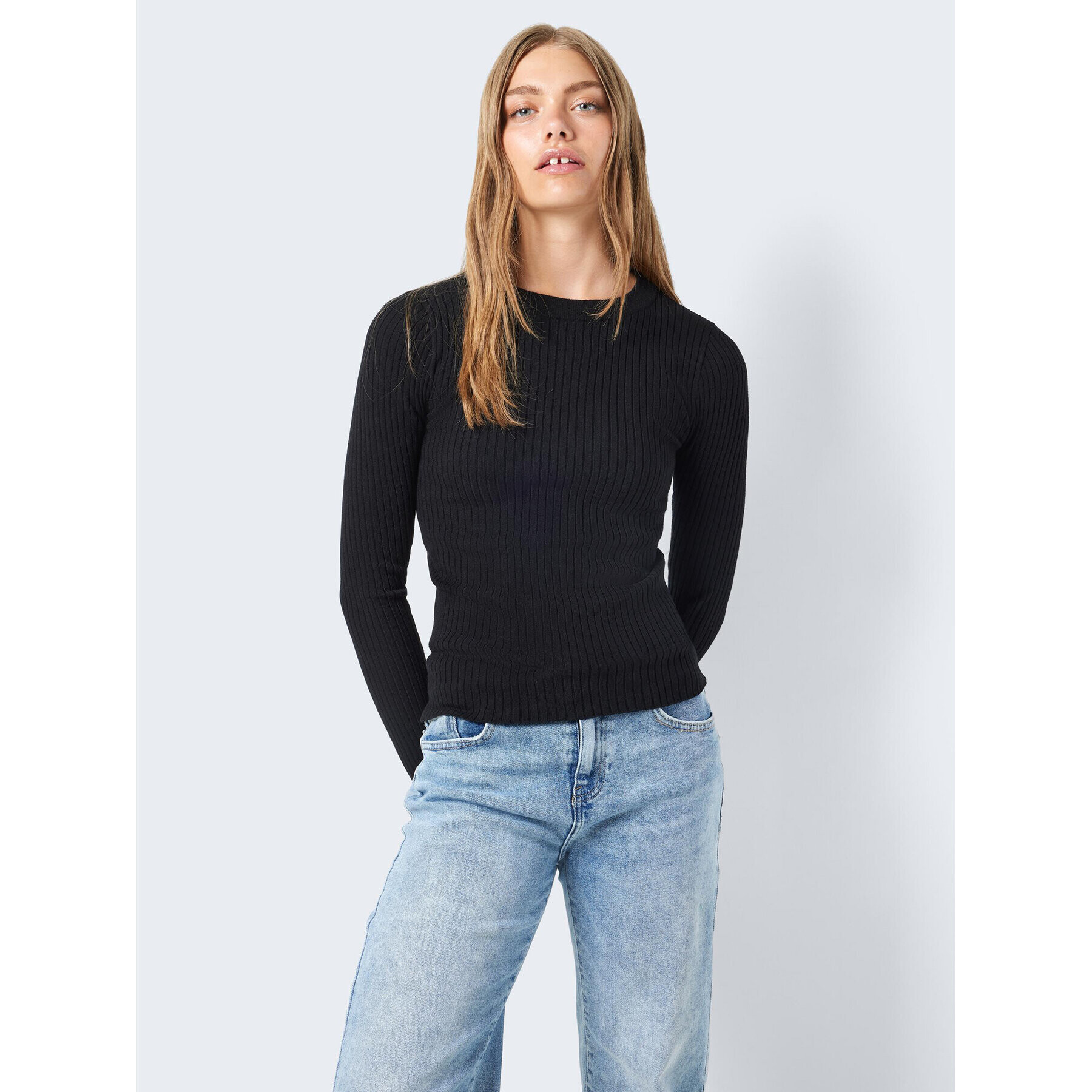 Noisy May Пуловер Ship 27020928 Черен Slim Fit - Pepit.bg