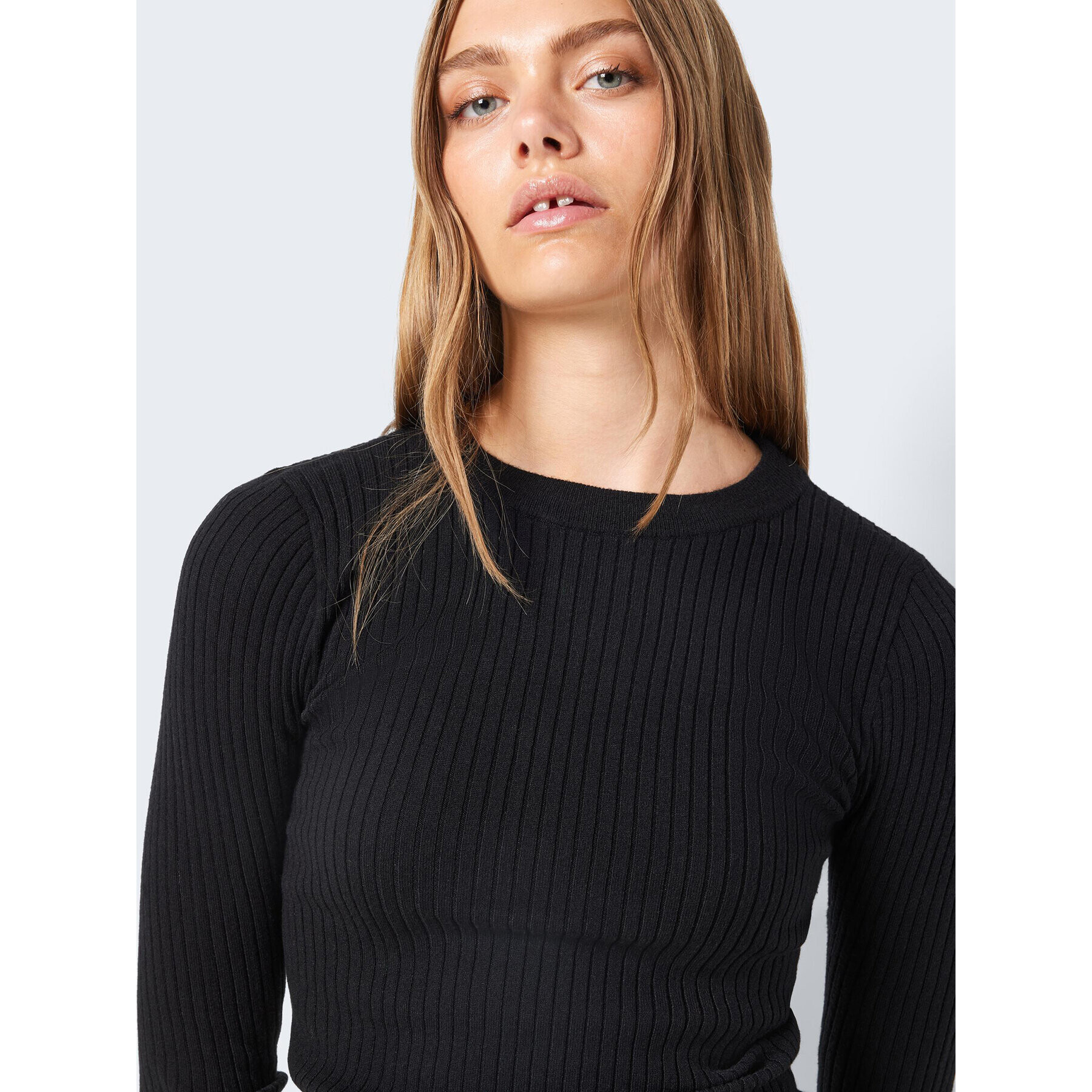 Noisy May Пуловер Ship 27020928 Черен Slim Fit - Pepit.bg