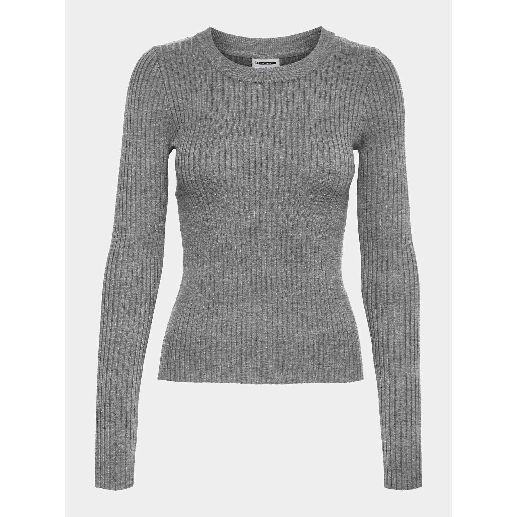 Noisy May Пуловер Ship 27020928 Сив Slim Fit - Pepit.bg
