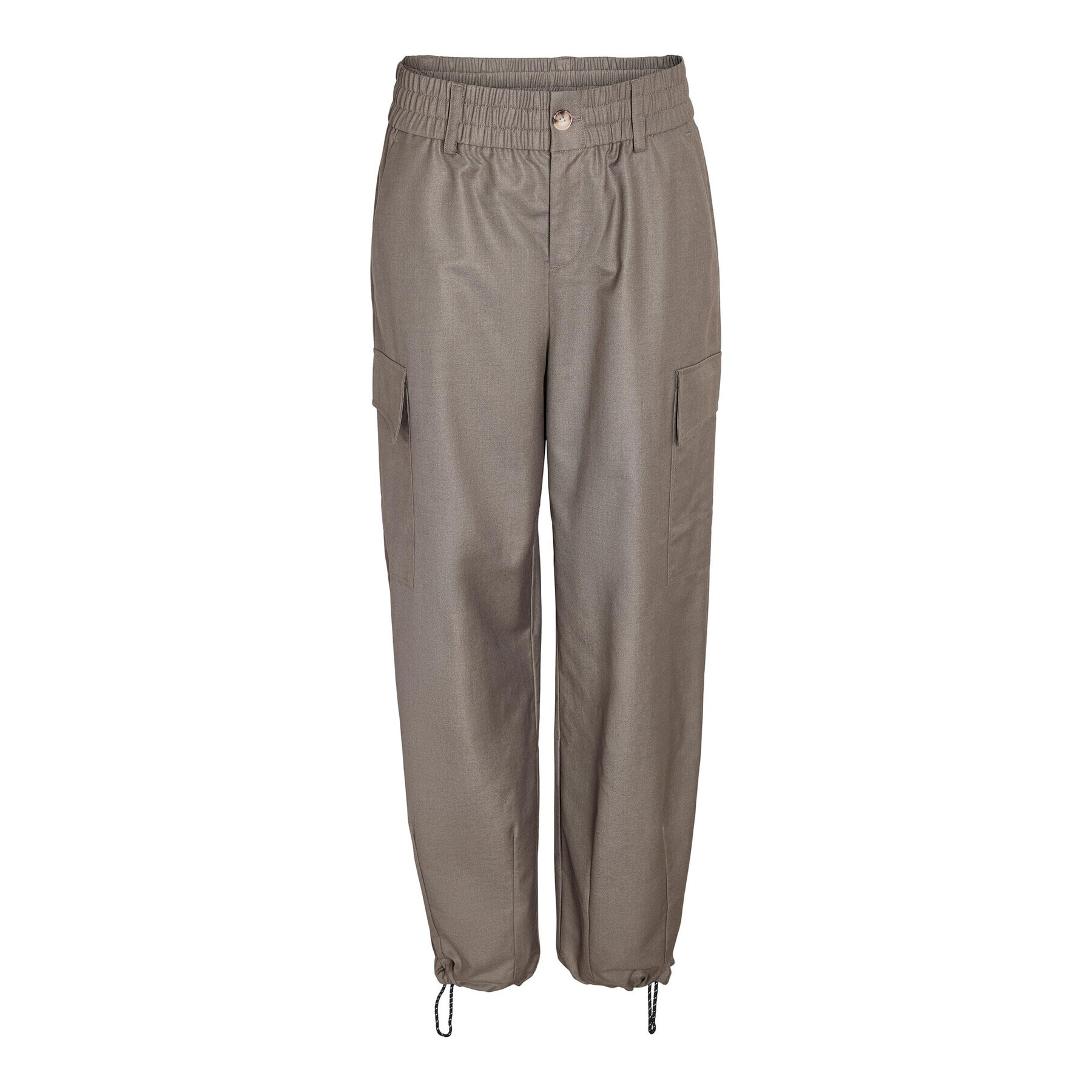 Noisy May Текстилни панталони 27028038 Кафяв Cargo Fit - Pepit.bg