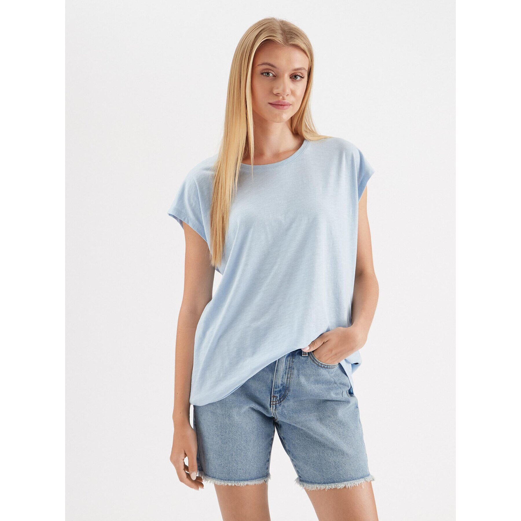 Noisy May Тишърт Mathilde 27002573 Син Oversize - Pepit.bg