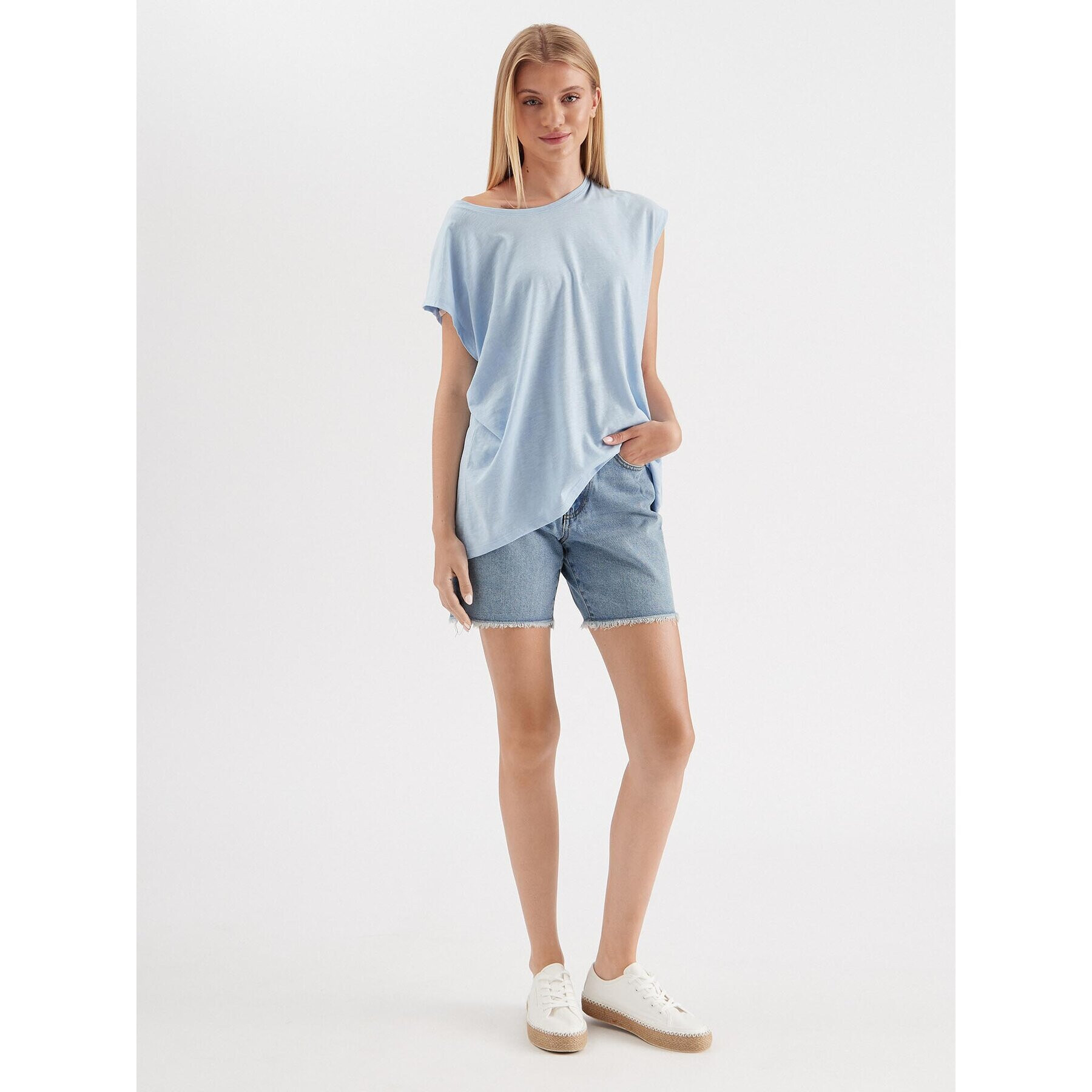 Noisy May Тишърт Mathilde 27002573 Син Oversize - Pepit.bg