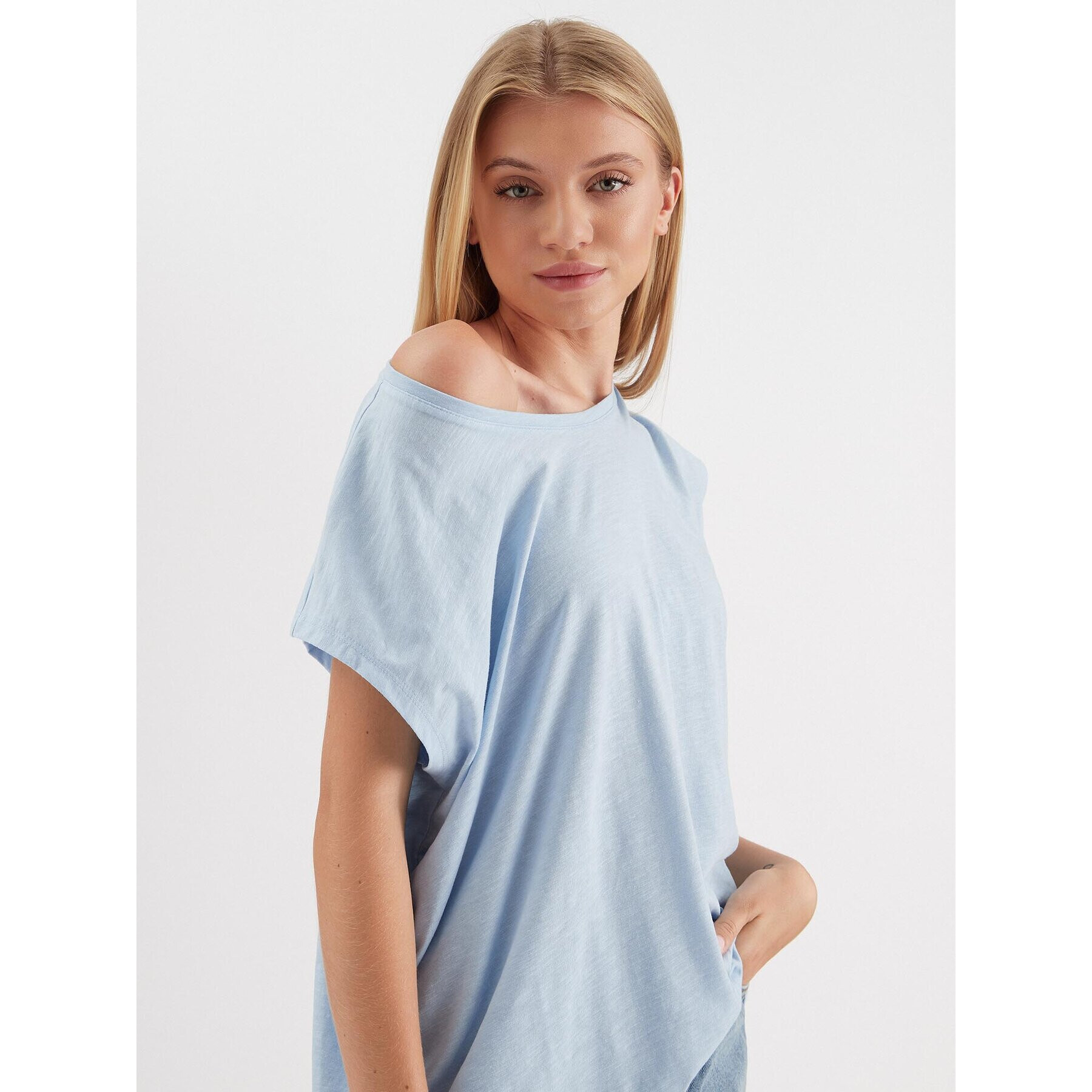Noisy May Тишърт Mathilde 27002573 Син Oversize - Pepit.bg