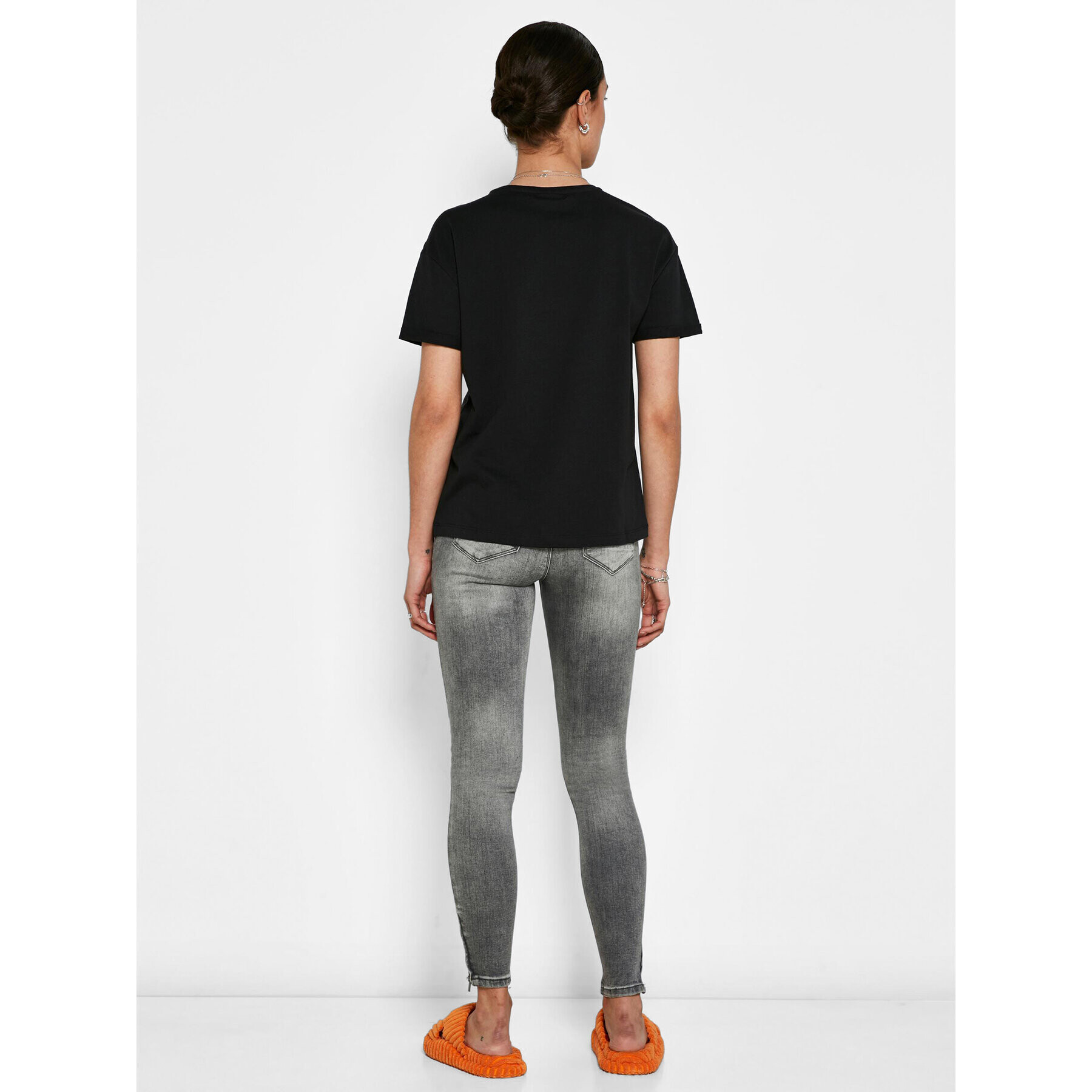 Noisy May Тишърт Brandy 27010978 Черен Relaxed Fit - Pepit.bg