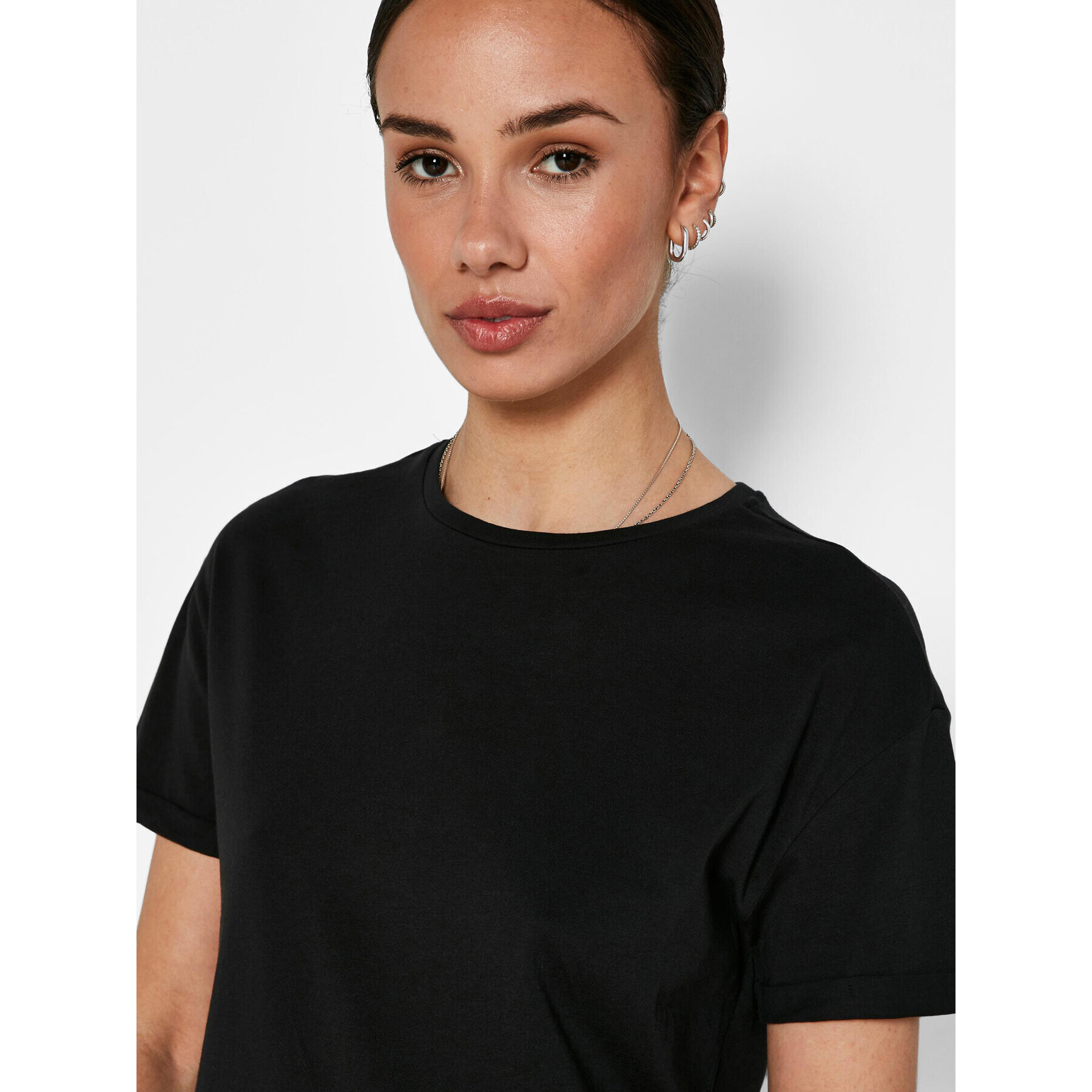 Noisy May Тишърт Brandy 27010978 Черен Relaxed Fit - Pepit.bg