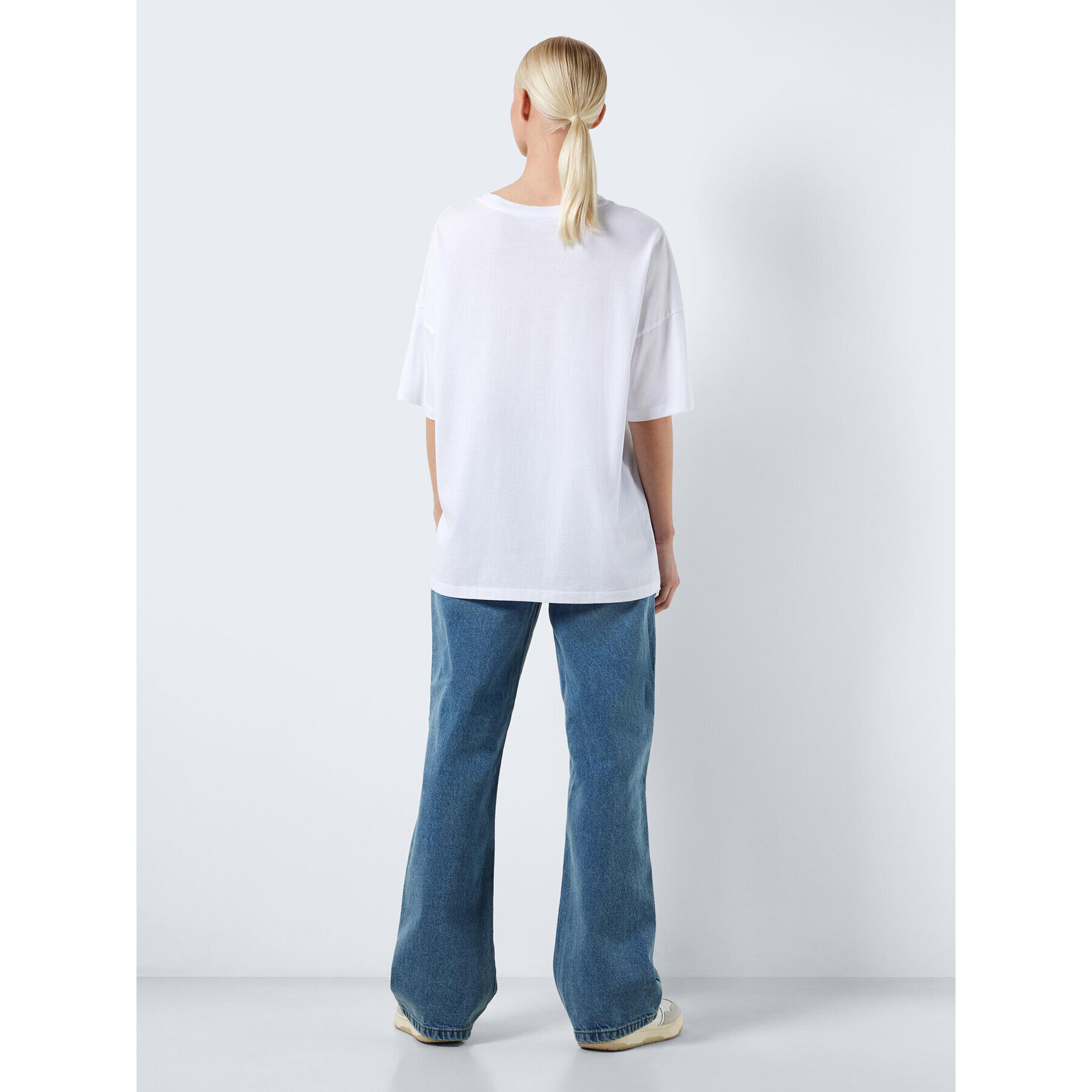 Noisy May Тишърт Ida 27028377 Бял Relaxed Fit - Pepit.bg
