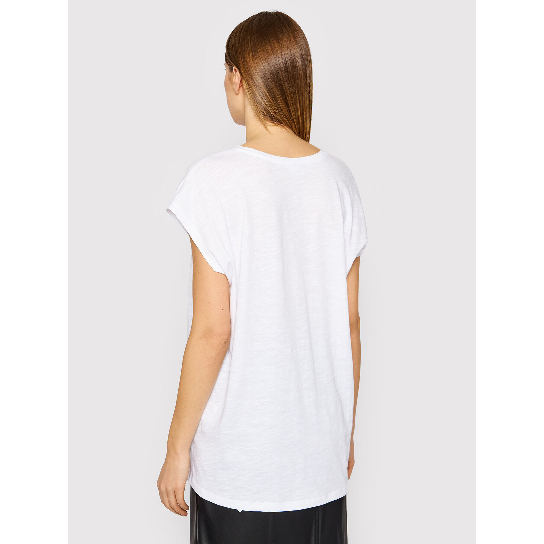 Noisy May Тишърт Mathilde 27002573 Бял Oversize - Pepit.bg