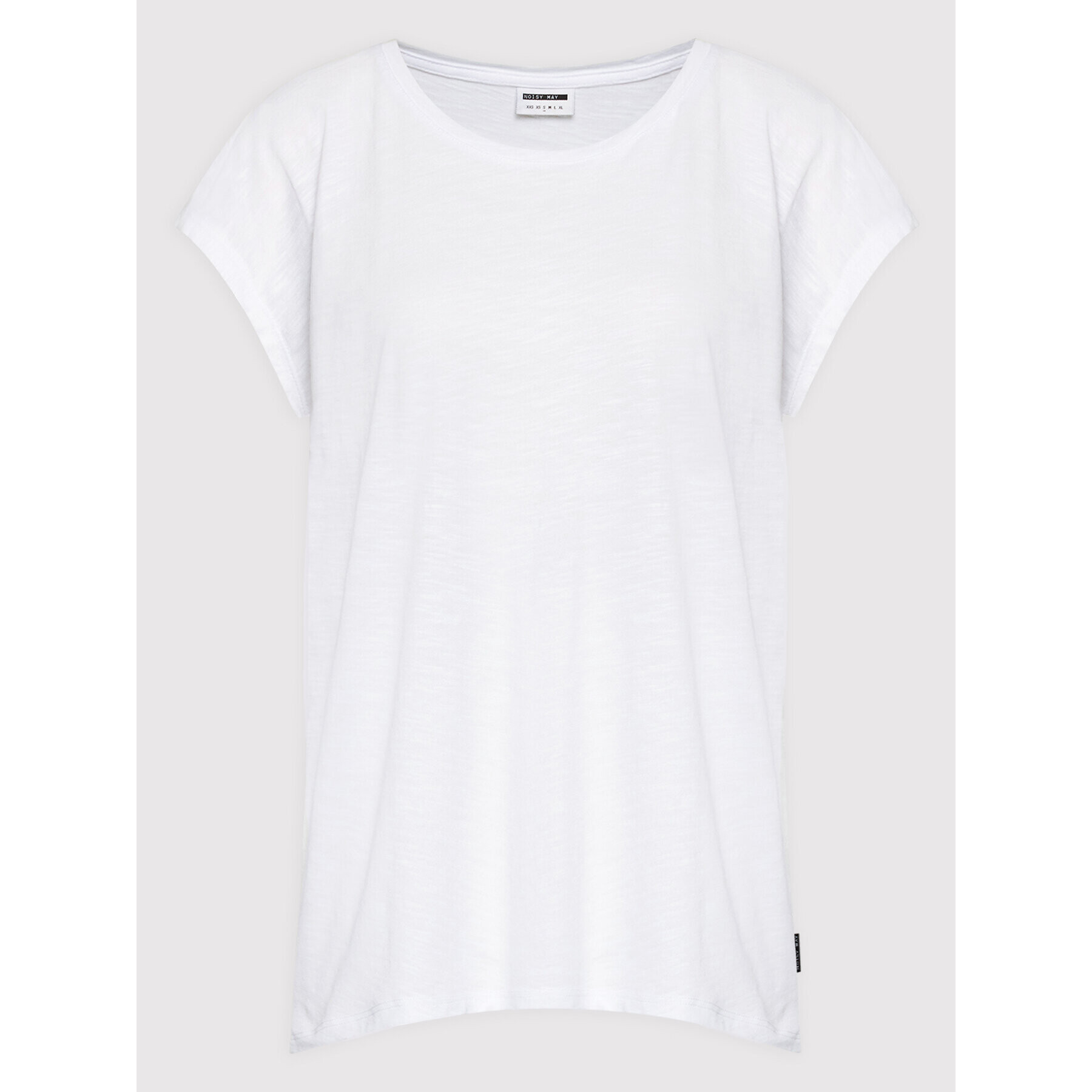 Noisy May Тишърт Mathilde 27002573 Бял Oversize - Pepit.bg