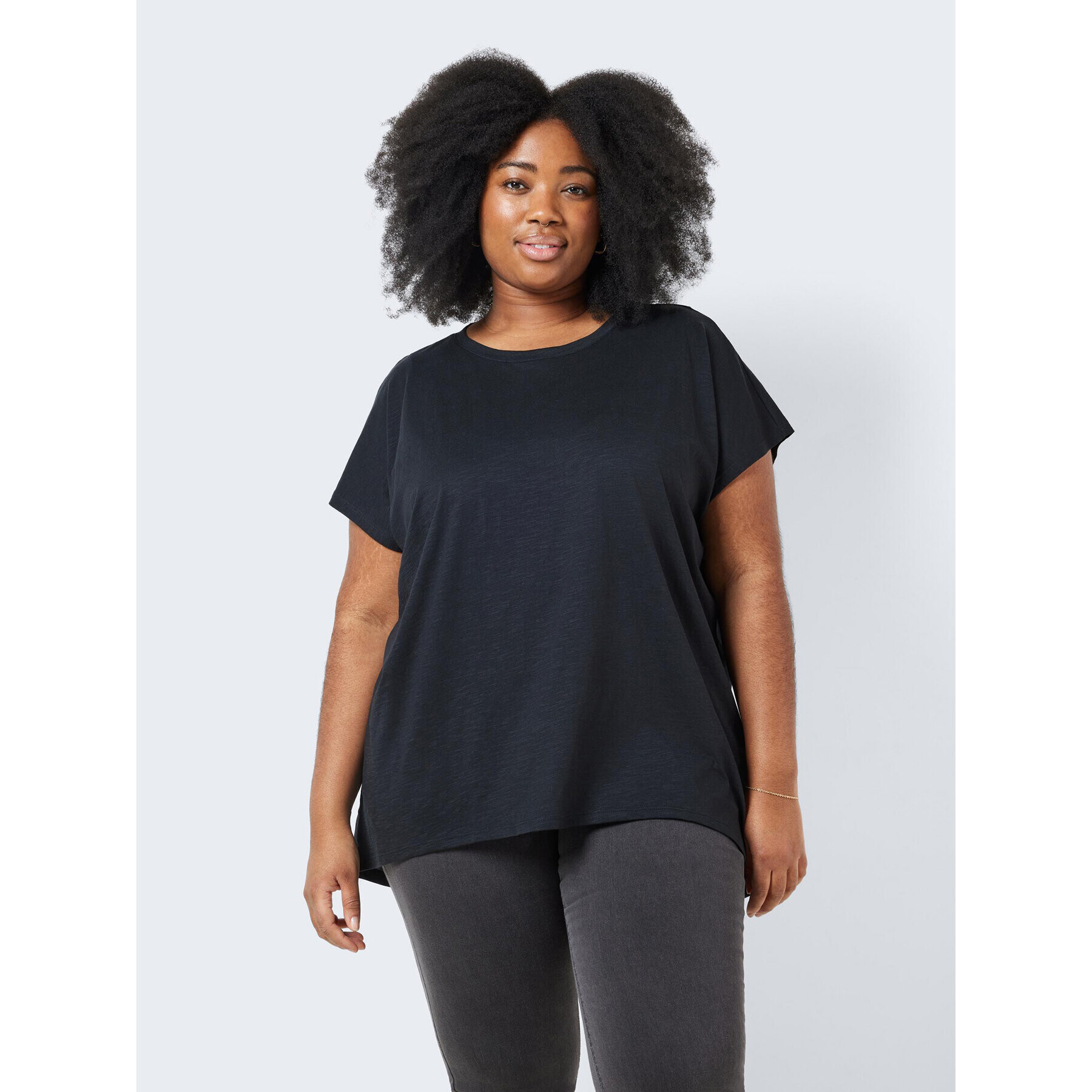 Noisy May Тишърт Mathilde 27016688 Черен Loose Fit - Pepit.bg