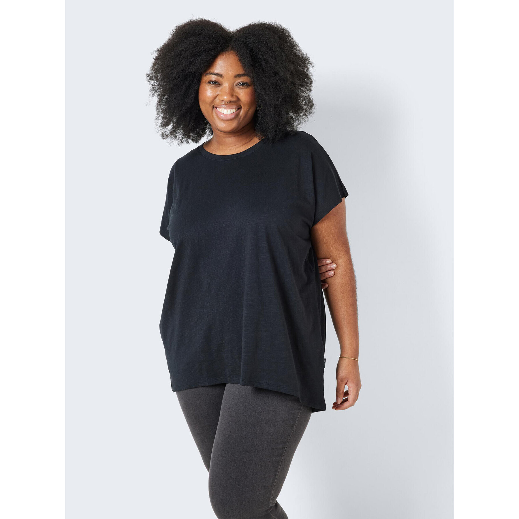 Noisy May Тишърт Mathilde 27016688 Черен Loose Fit - Pepit.bg