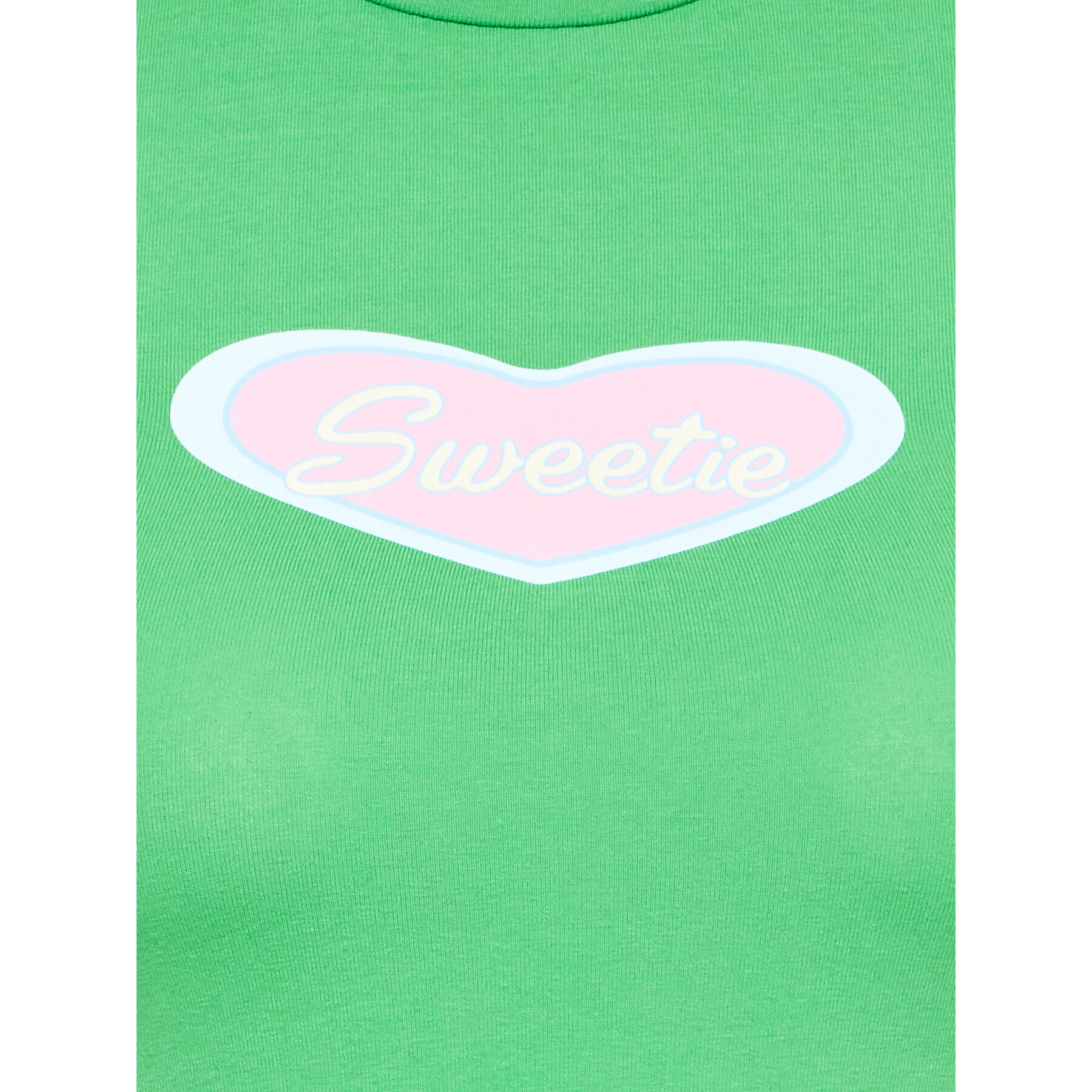 Noisy May Тишърт Molly 27027712 Зелен Cropped Fit - Pepit.bg