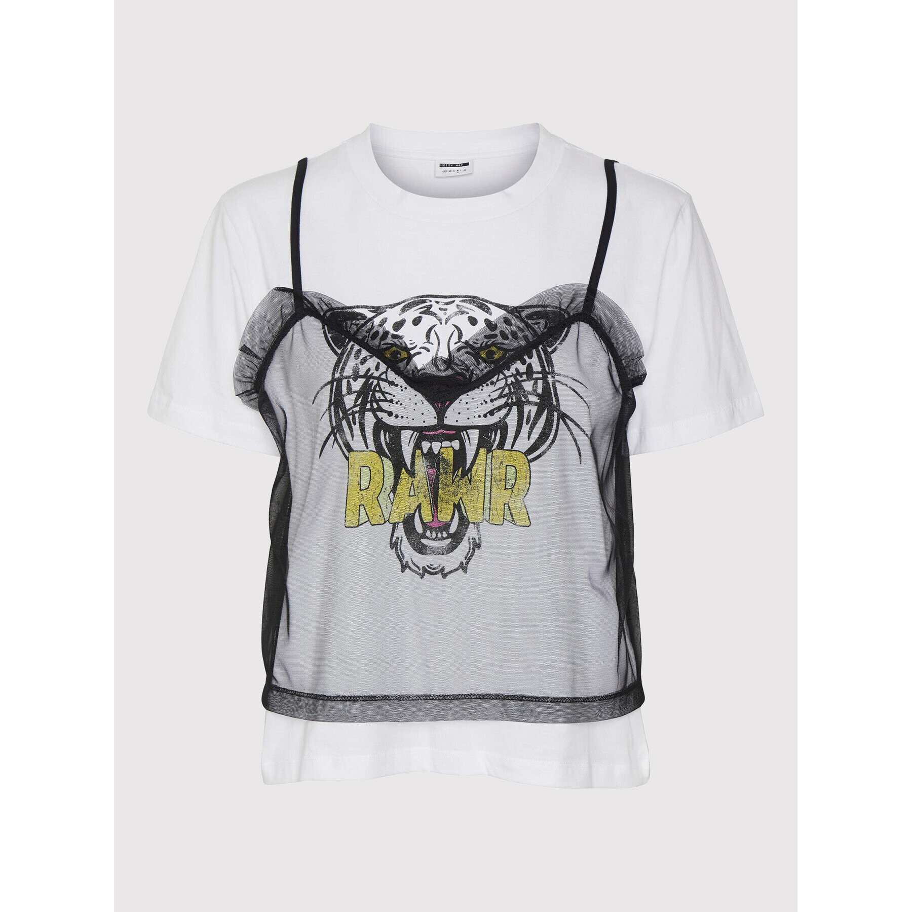 Noisy May Тишърт Tanny 27020653 Бял Regular Fit - Pepit.bg