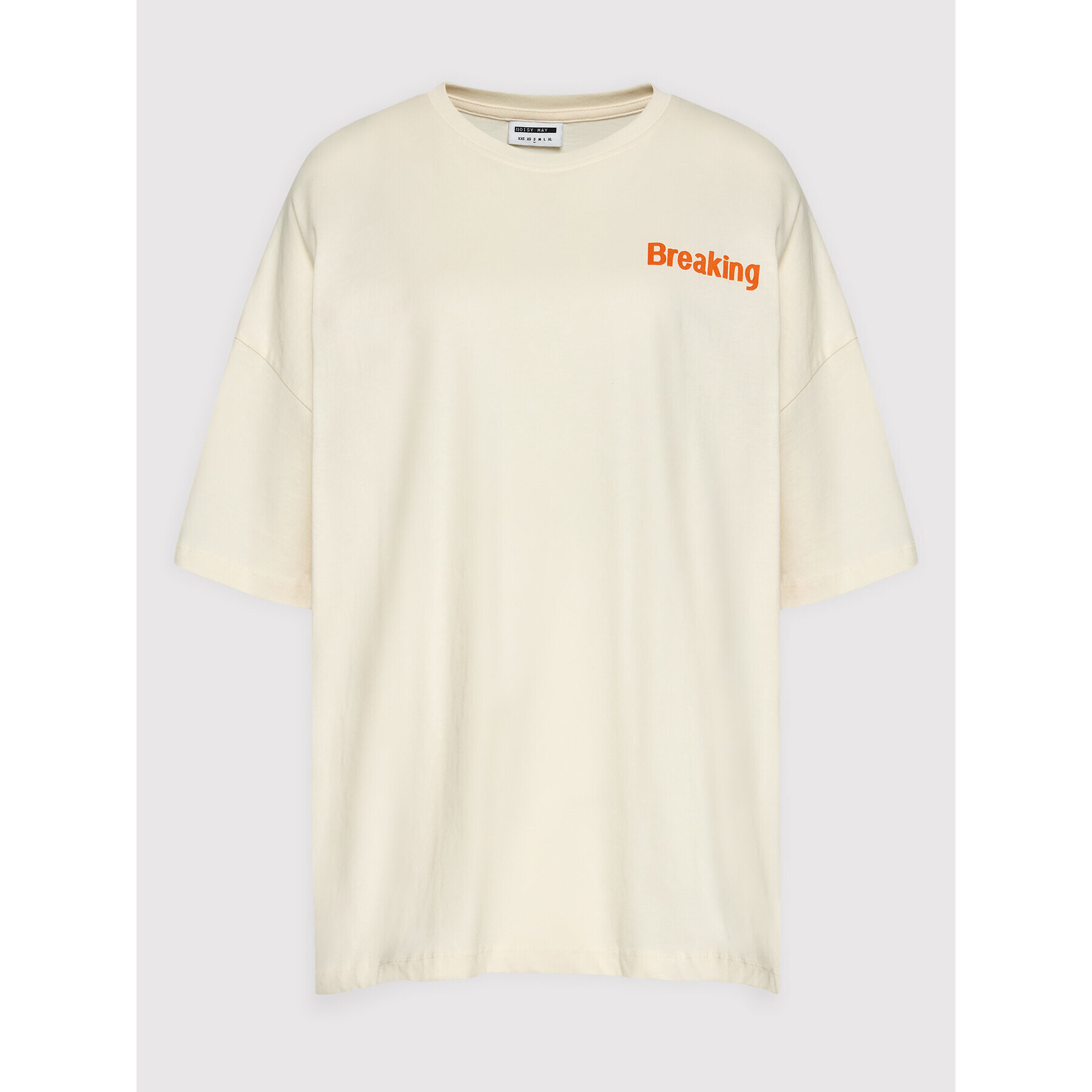 Noisy May Тишърт Tessie 27020437 Бежов Oversize - Pepit.bg