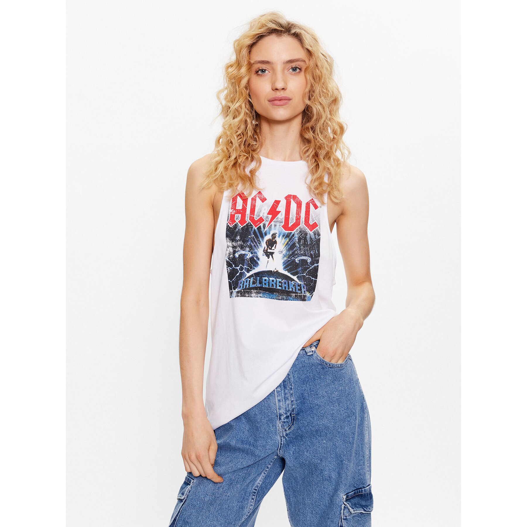 Noisy May топ Joleen 27025621 Бял Regular Fit - Pepit.bg