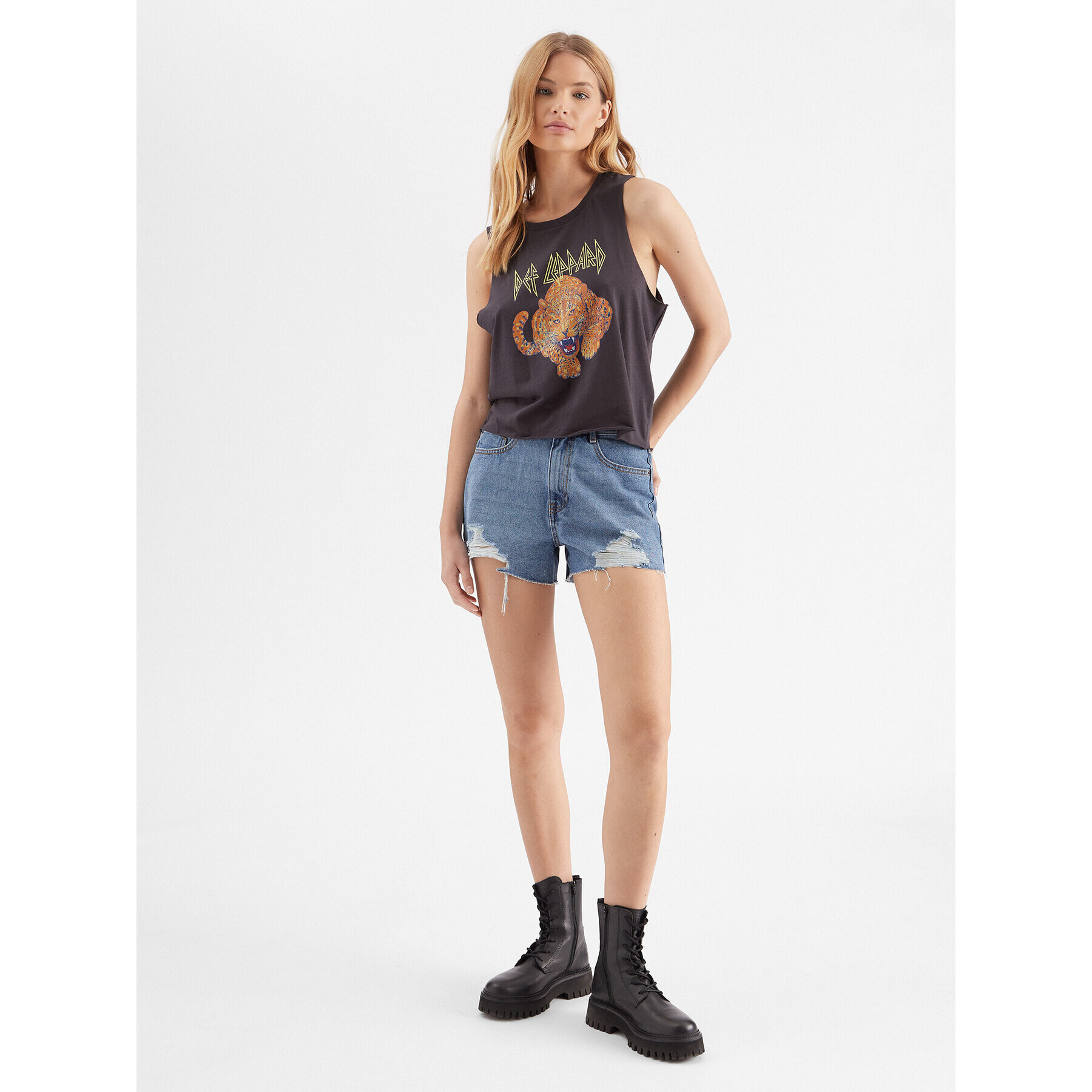 Noisy May топ Max 27024416 Сив Relaxed Fit - Pepit.bg