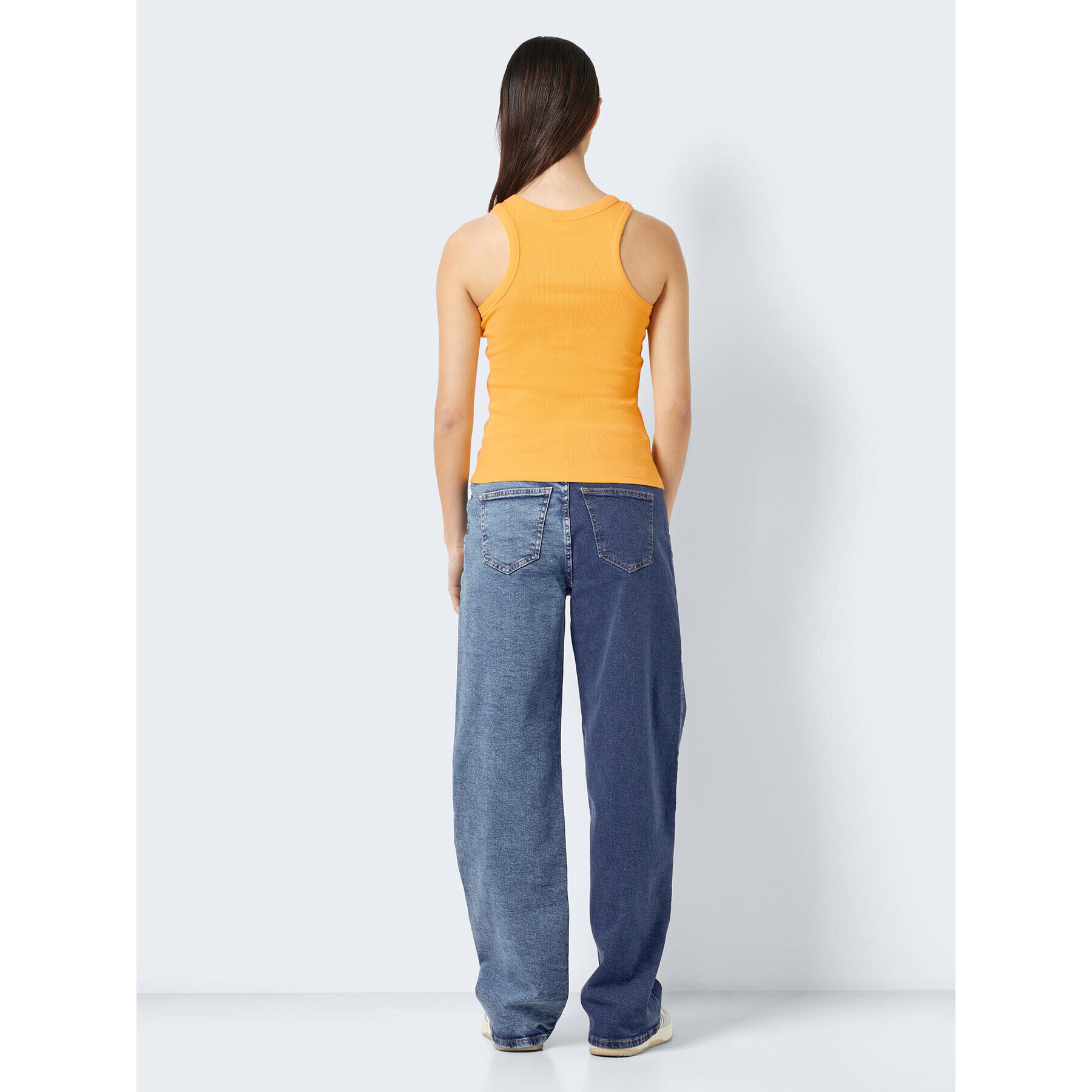 Noisy May топ Maya 27020871 Жълт Slim Fit - Pepit.bg