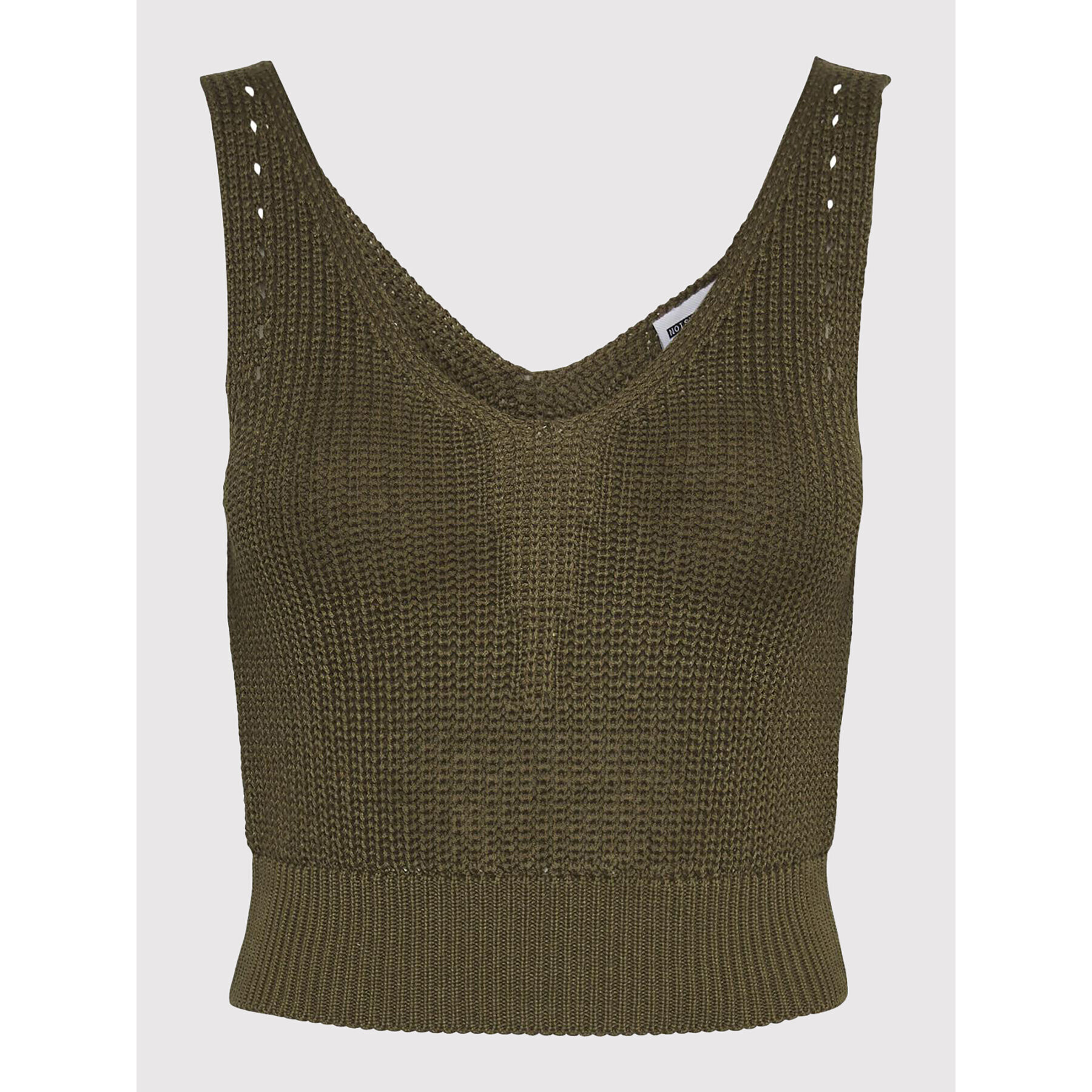 Noisy May топ Sara 27020432 Зелен Slim Fit - Pepit.bg