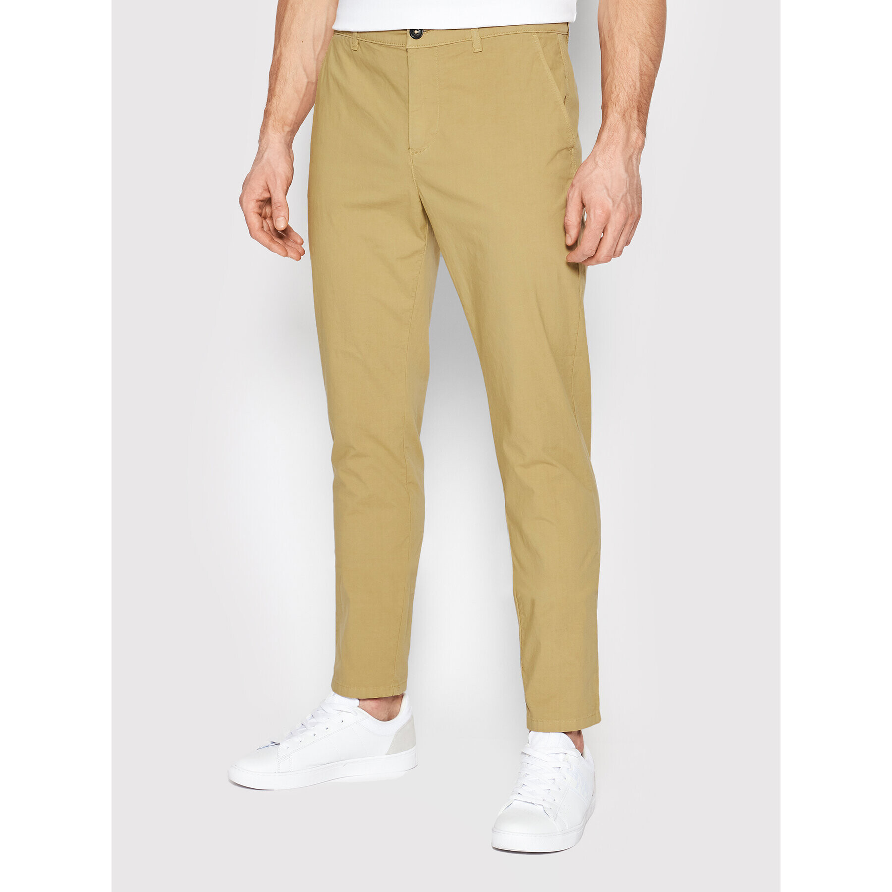 North Sails Чино панталони Defender 672943 Бежов Slim Fit - Pepit.bg