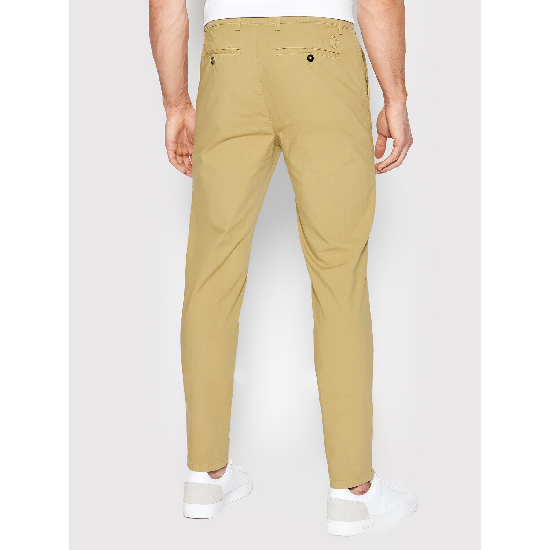 North Sails Чино панталони Defender 672943 Бежов Slim Fit - Pepit.bg