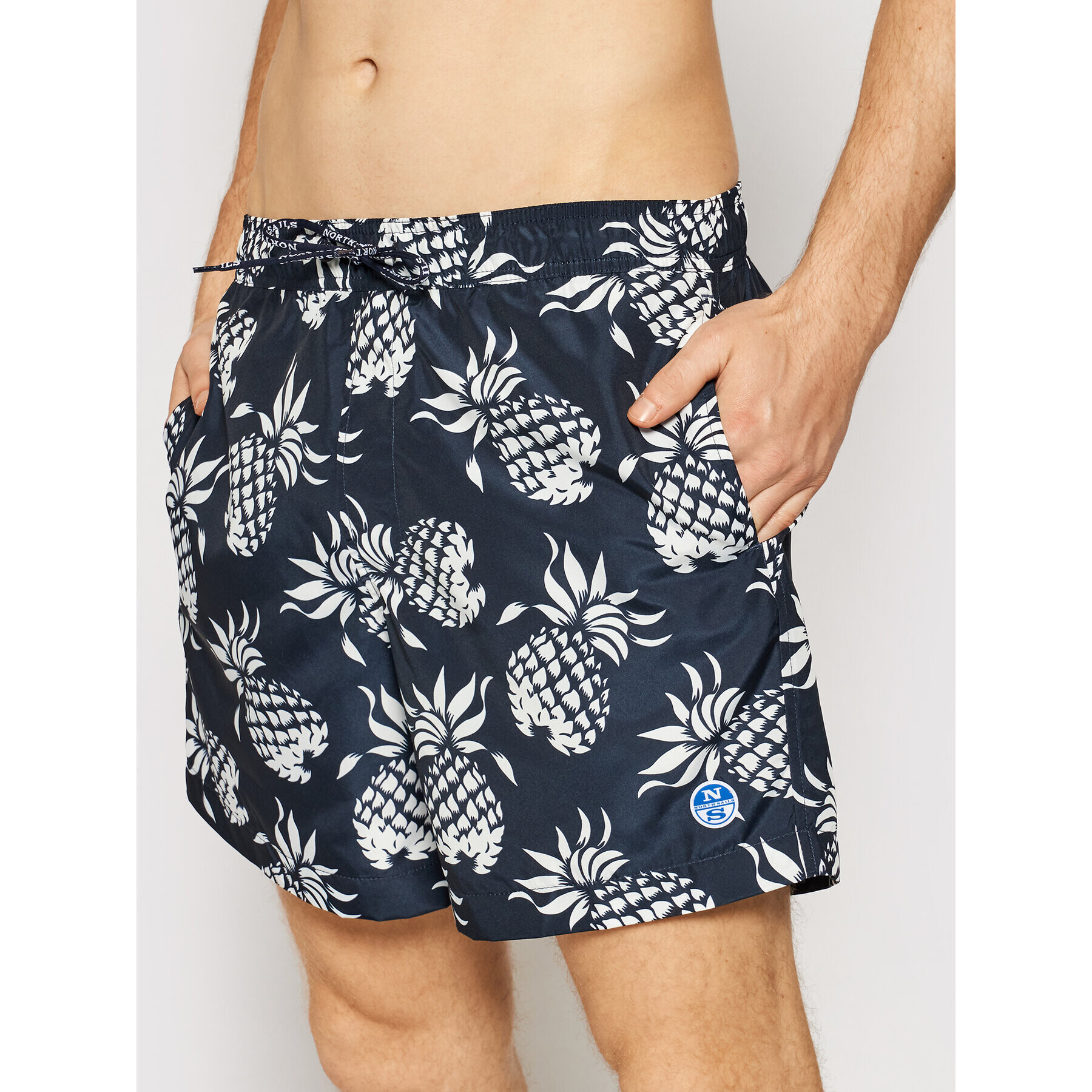 North Sails Плувни шорти Short Allover 673493 Черен Regular Fit - Pepit.bg