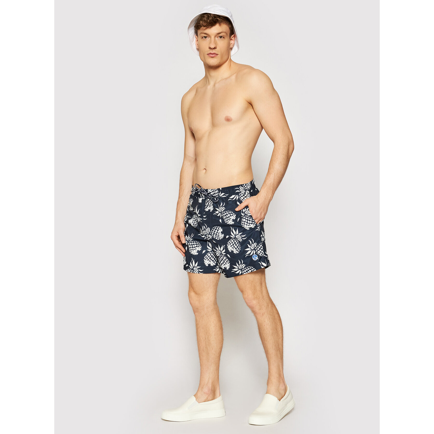 North Sails Плувни шорти Short Allover 673493 Черен Regular Fit - Pepit.bg