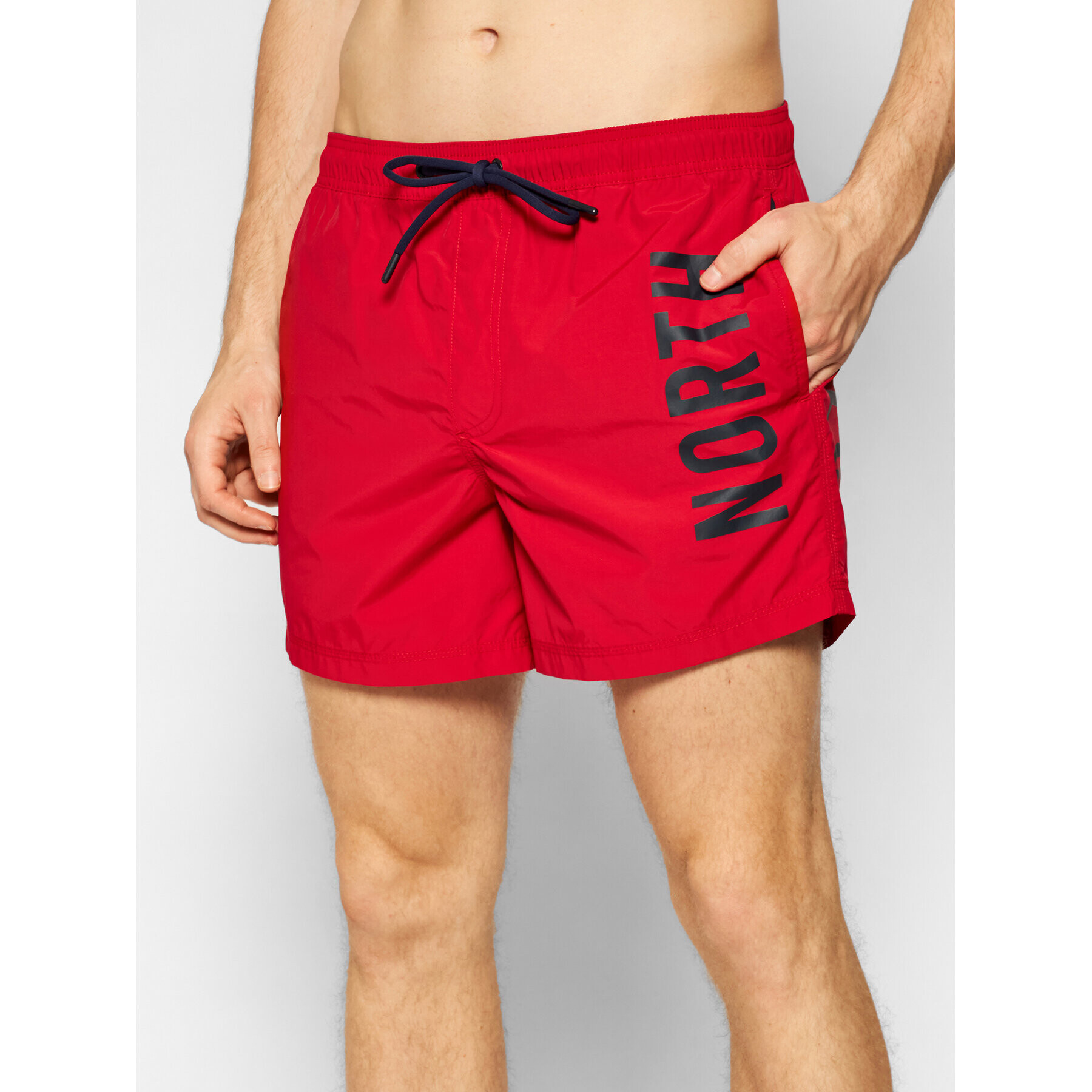 North Sails Плувни шорти Volley 673434 Червен Regular Fit - Pepit.bg