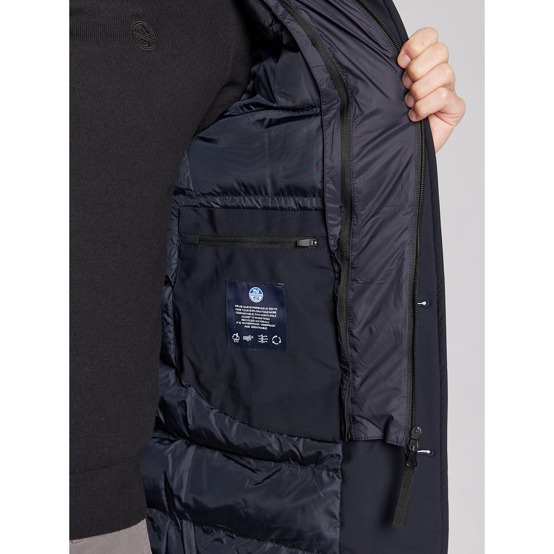 North Sails Преходно палто 603177 Тъмносин Regular Fit - Pepit.bg