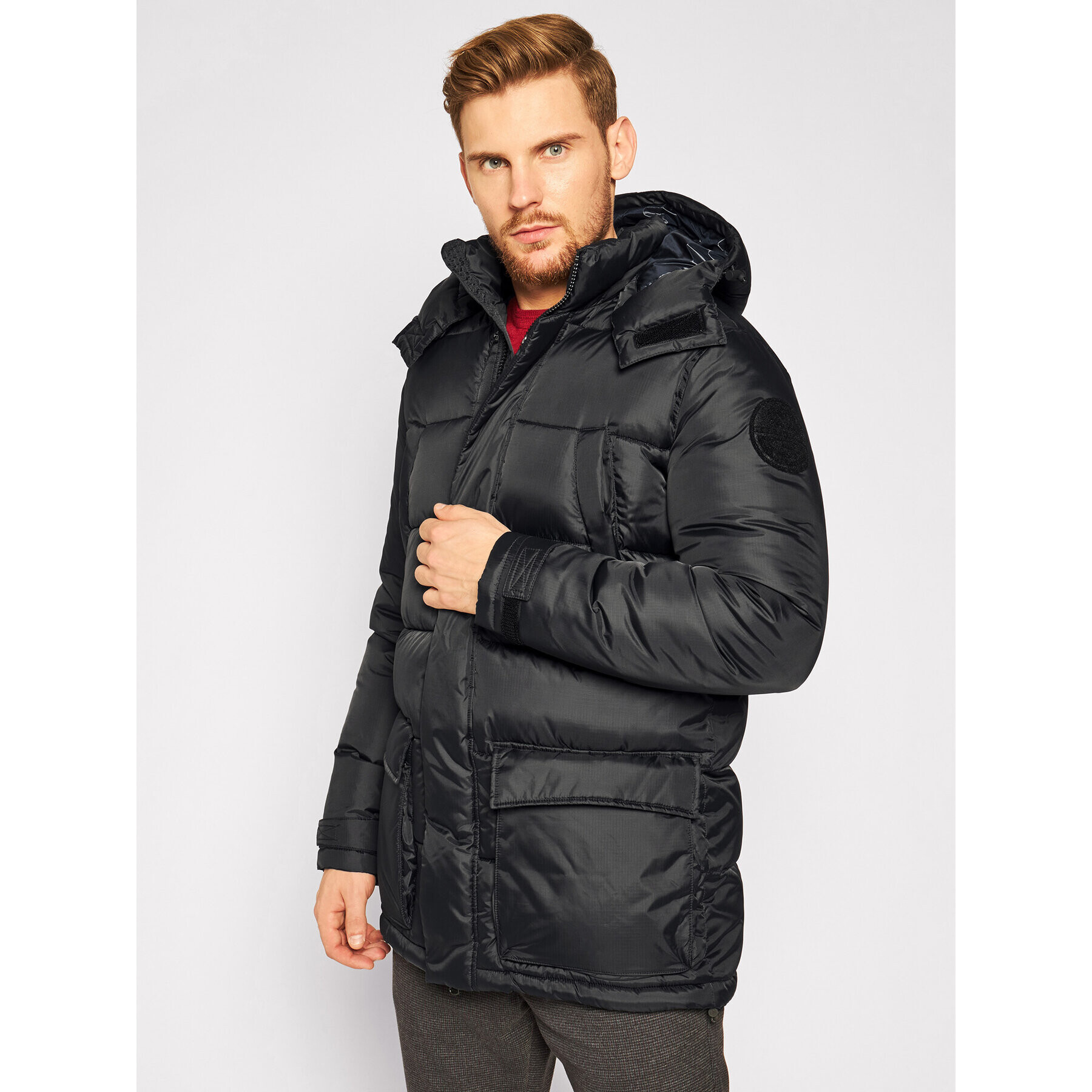 North Sails Пухено яке Montevideo 602836 Черен Regular Fit - Pepit.bg