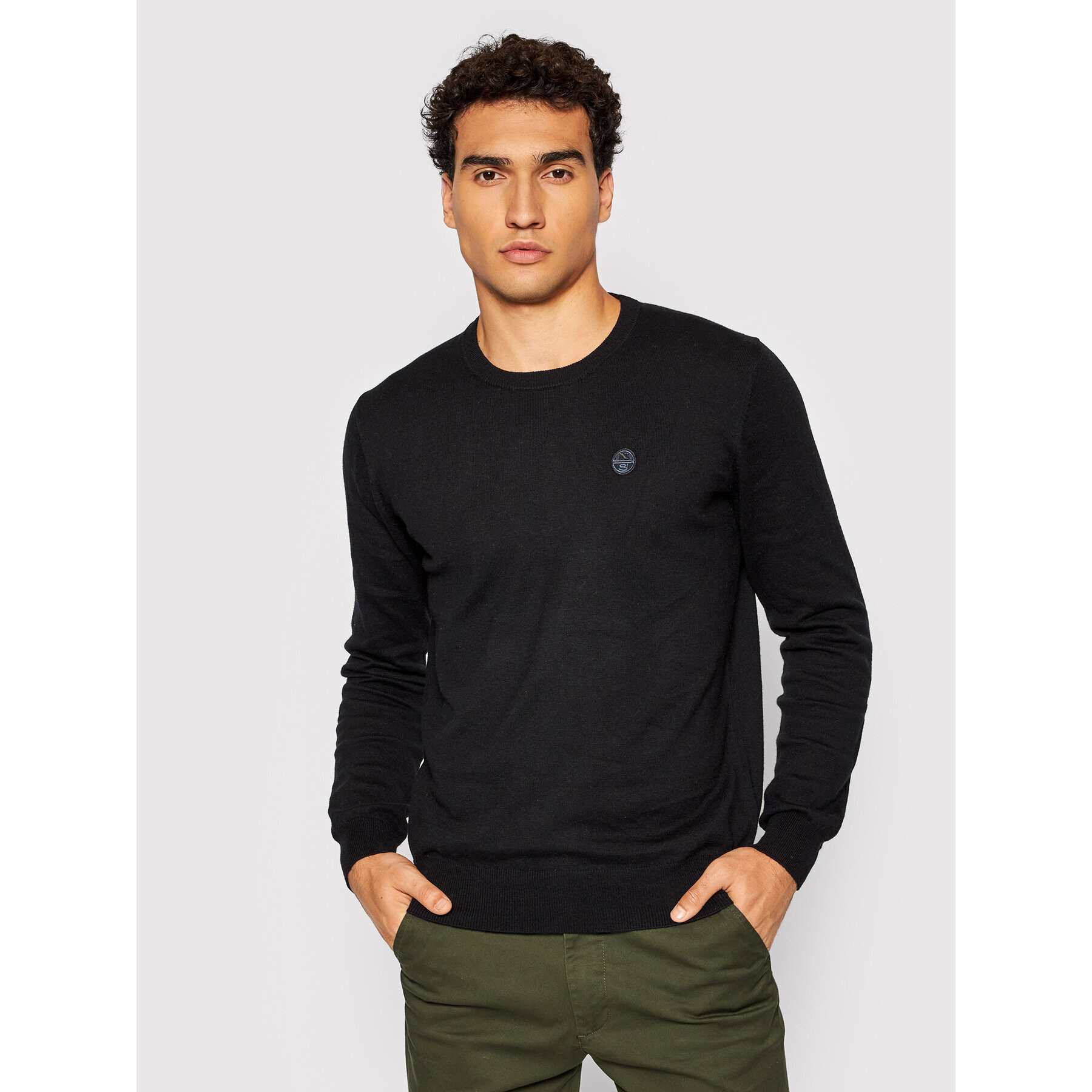 North Sails Пуловер 699430 Черен Regular Fit - Pepit.bg