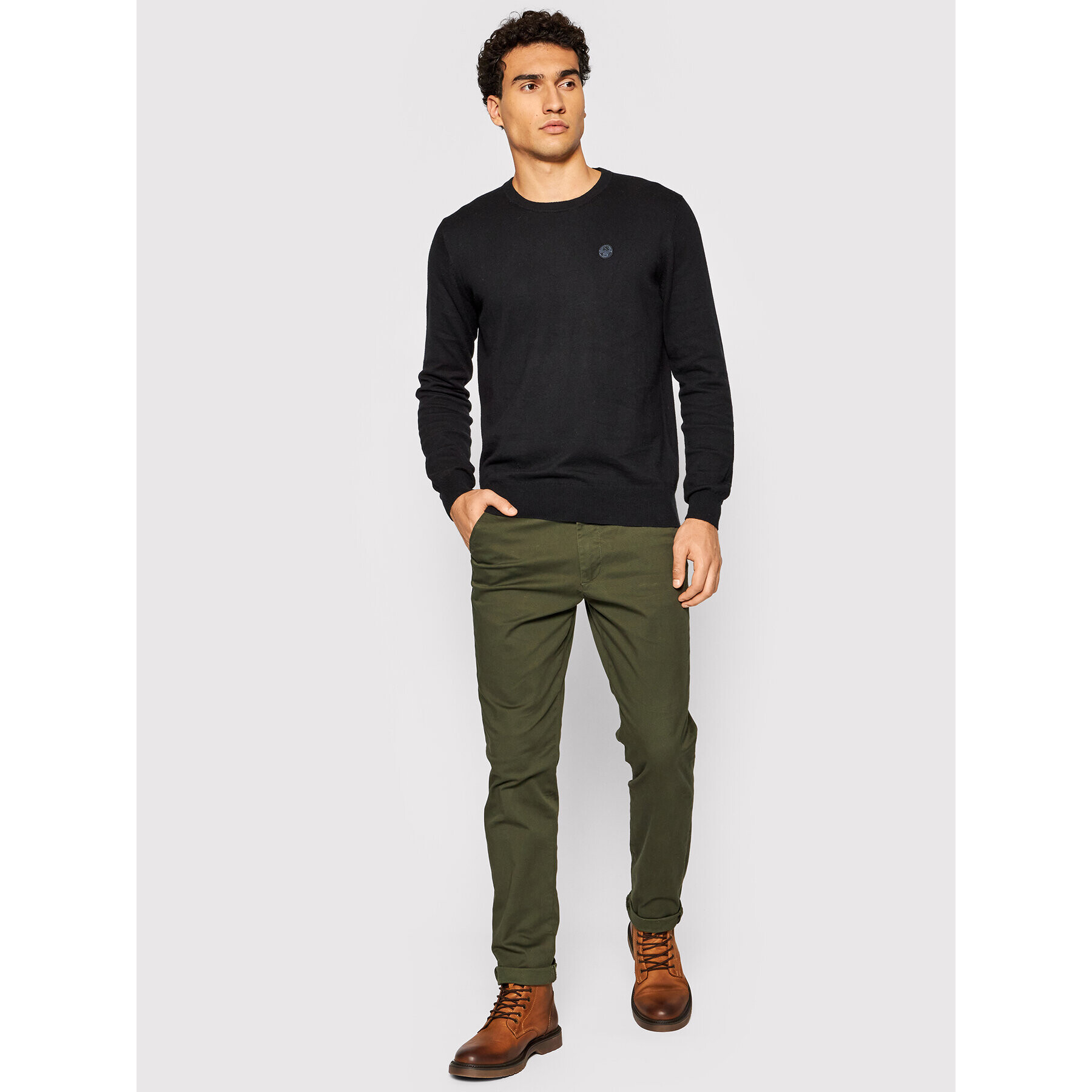 North Sails Пуловер 699430 Черен Regular Fit - Pepit.bg