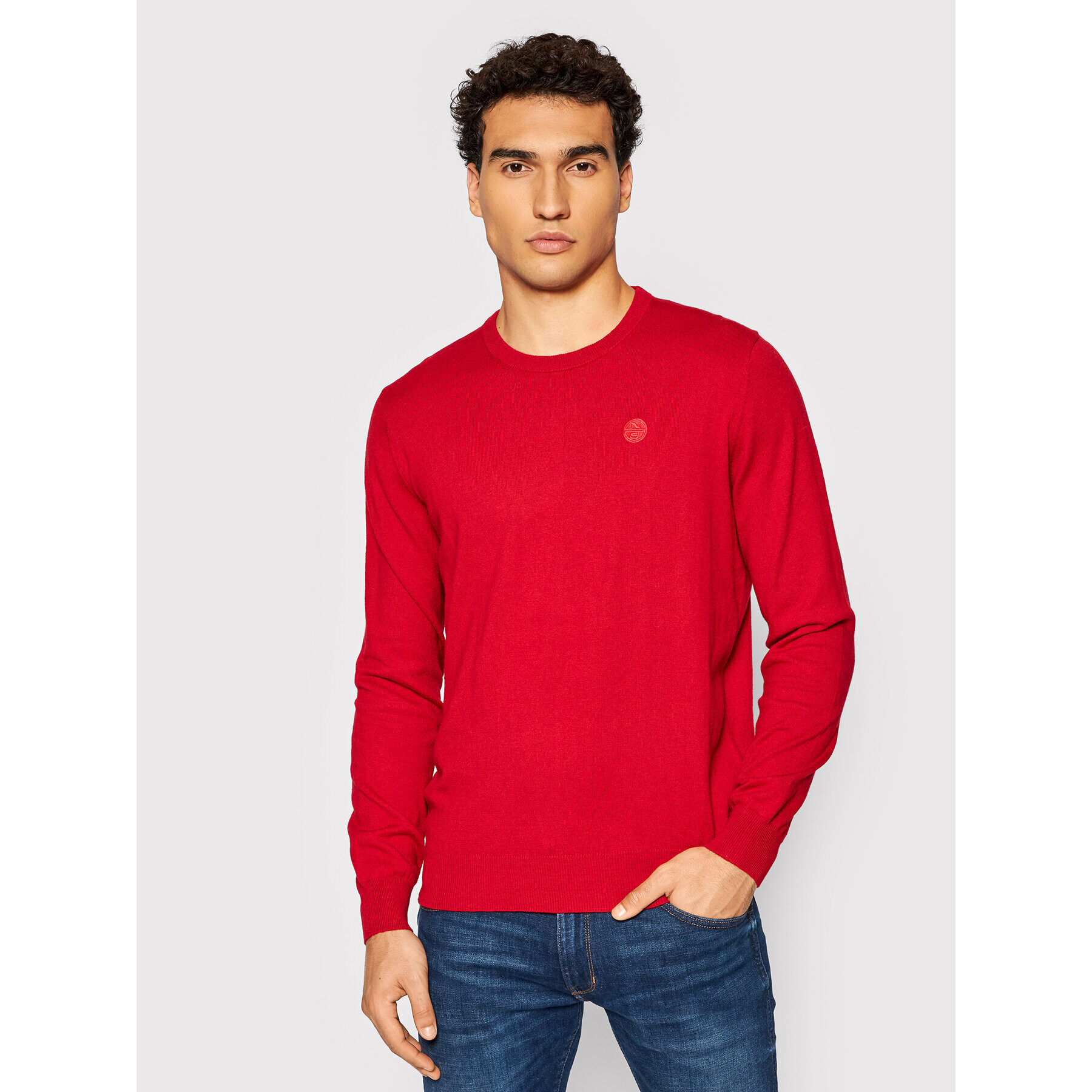 North Sails Пуловер 699430 Червен Regular Fit - Pepit.bg