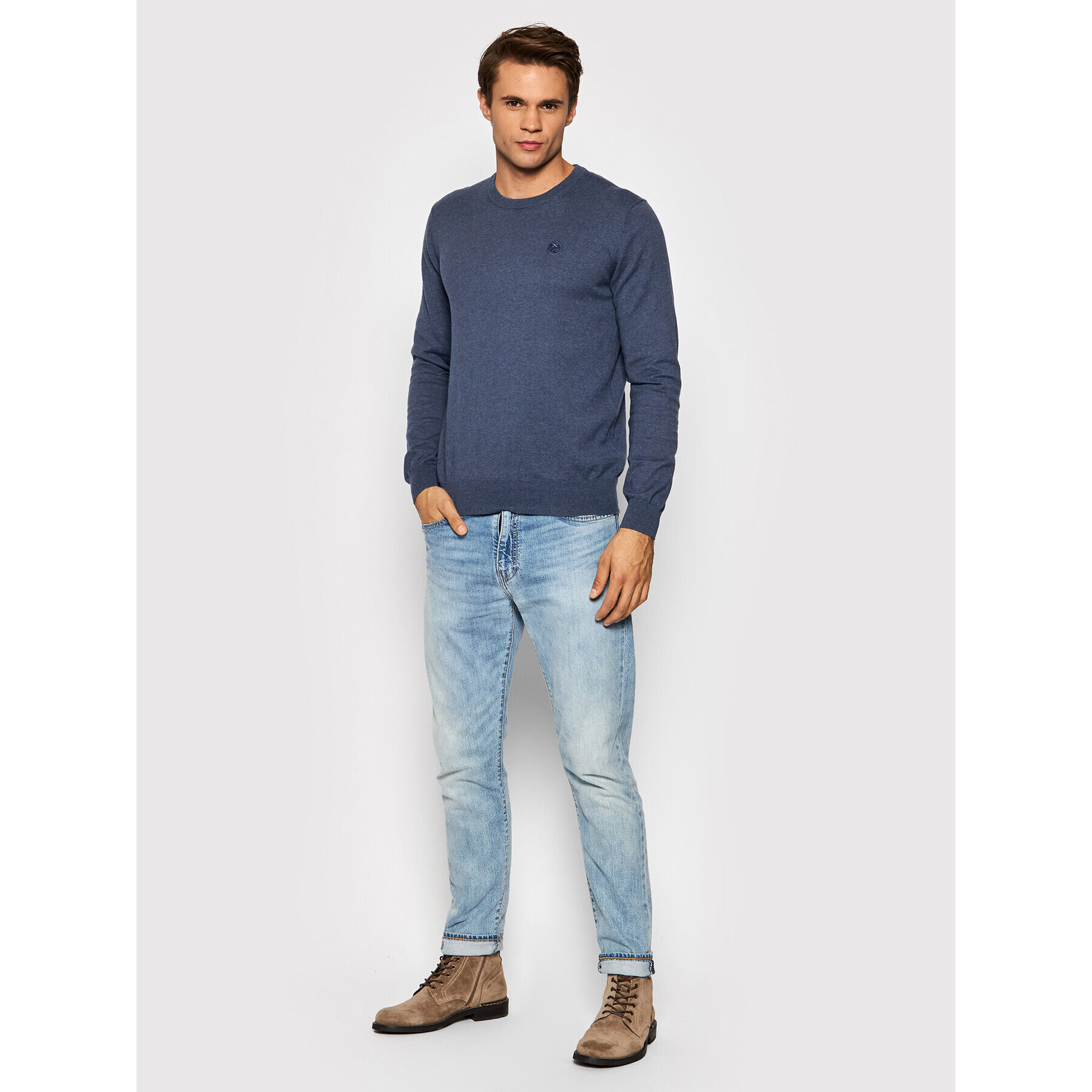 North Sails Пуловер 699430 Син Regular Fit - Pepit.bg