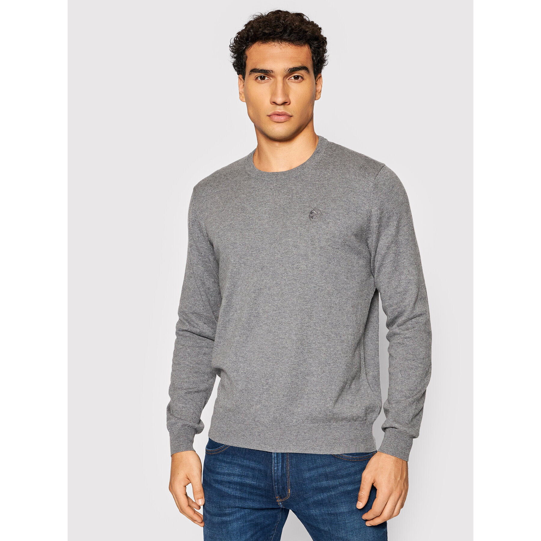 North Sails Пуловер 699430 Сив Regular Fit - Pepit.bg