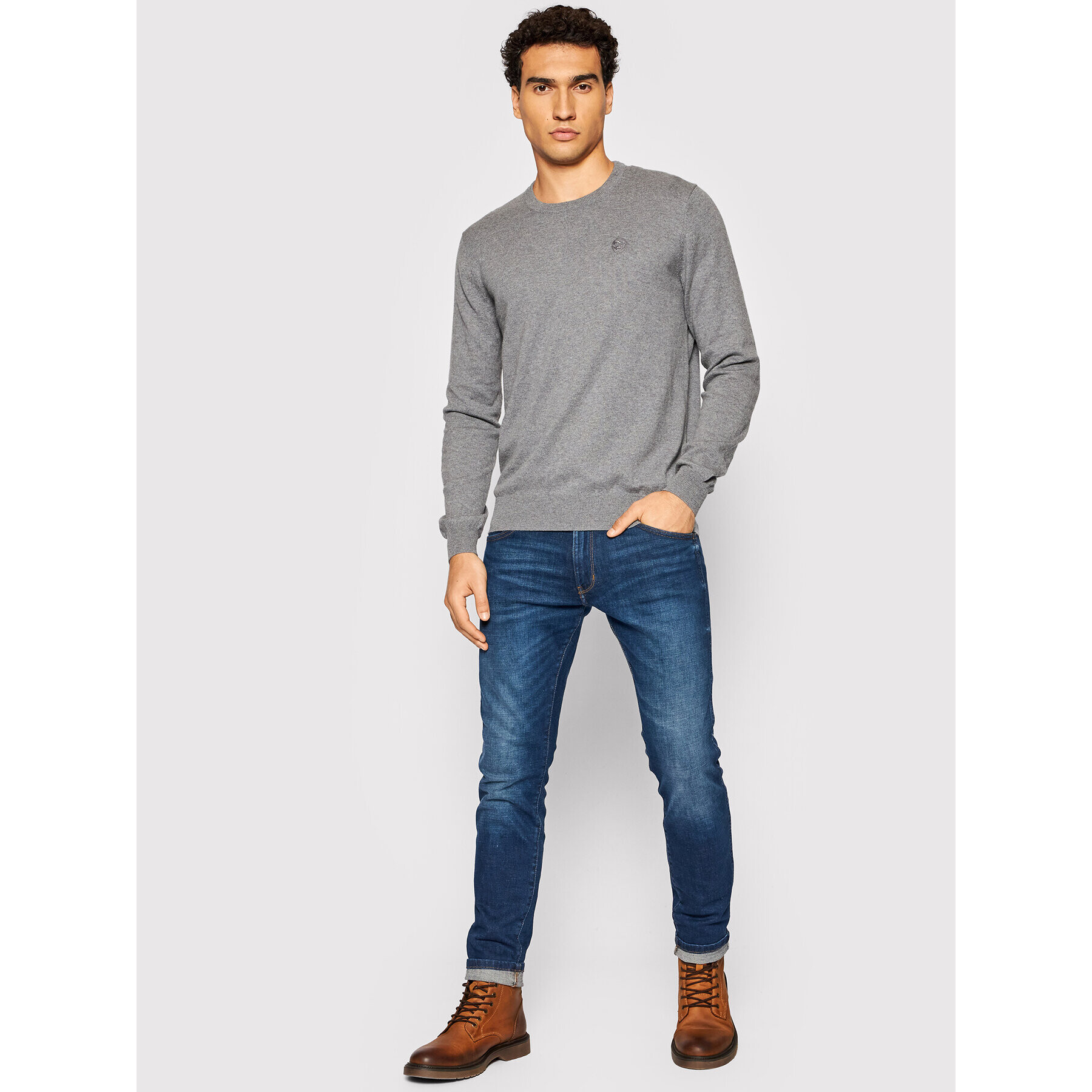 North Sails Пуловер 699430 Сив Regular Fit - Pepit.bg