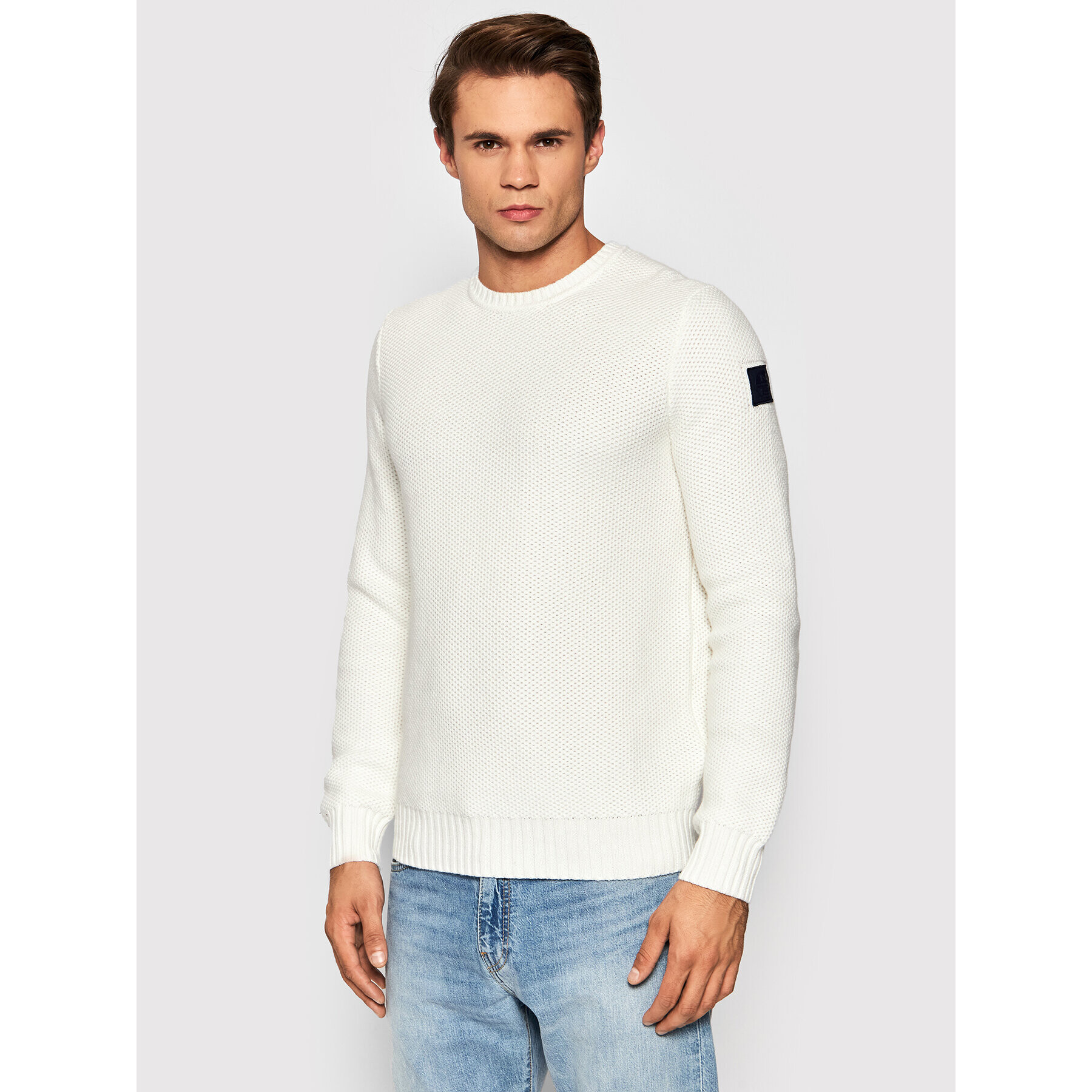 North Sails Пуловер 699444 Бял Regular Fit - Pepit.bg