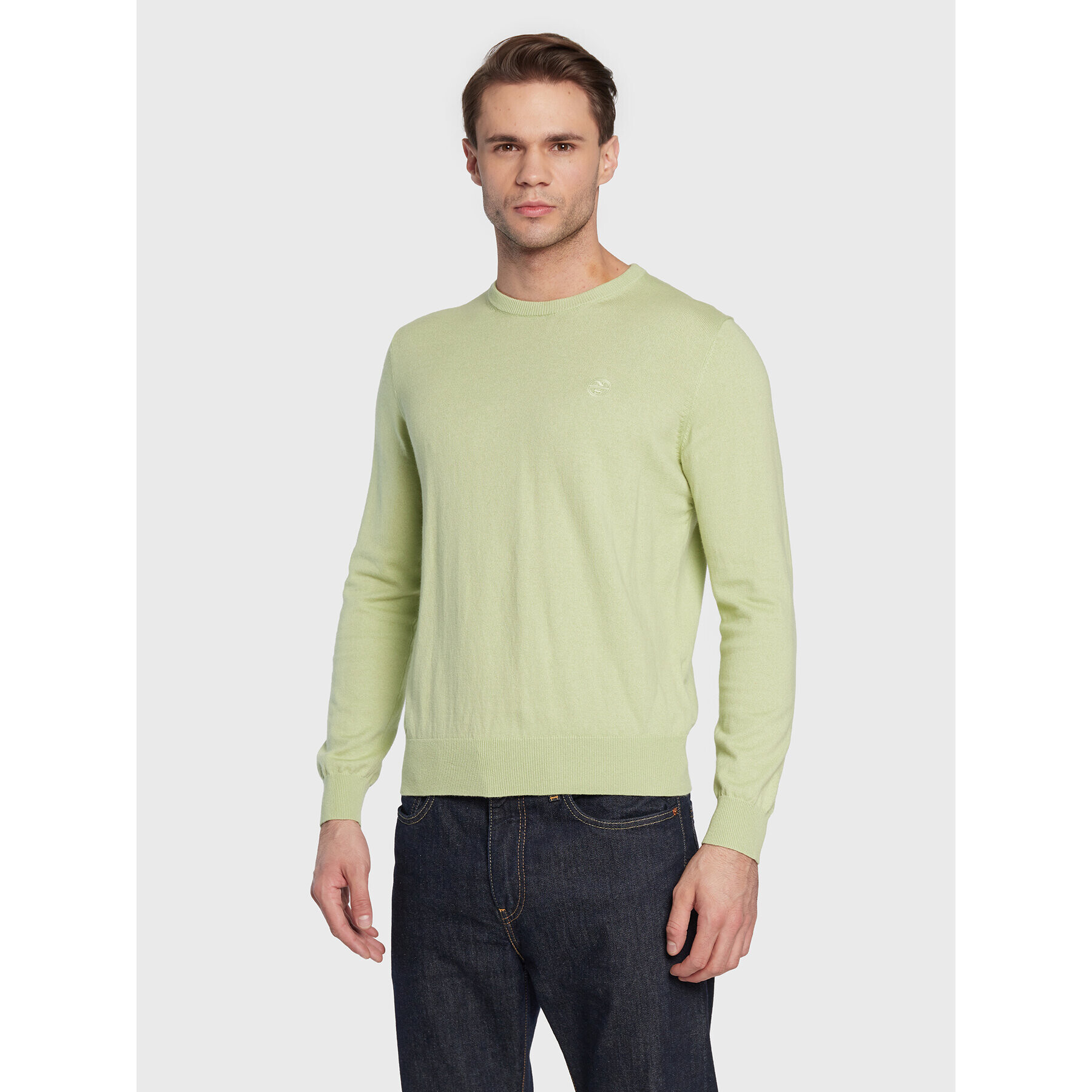 North Sails Пуловер 699500 Зелен Regular Fit - Pepit.bg